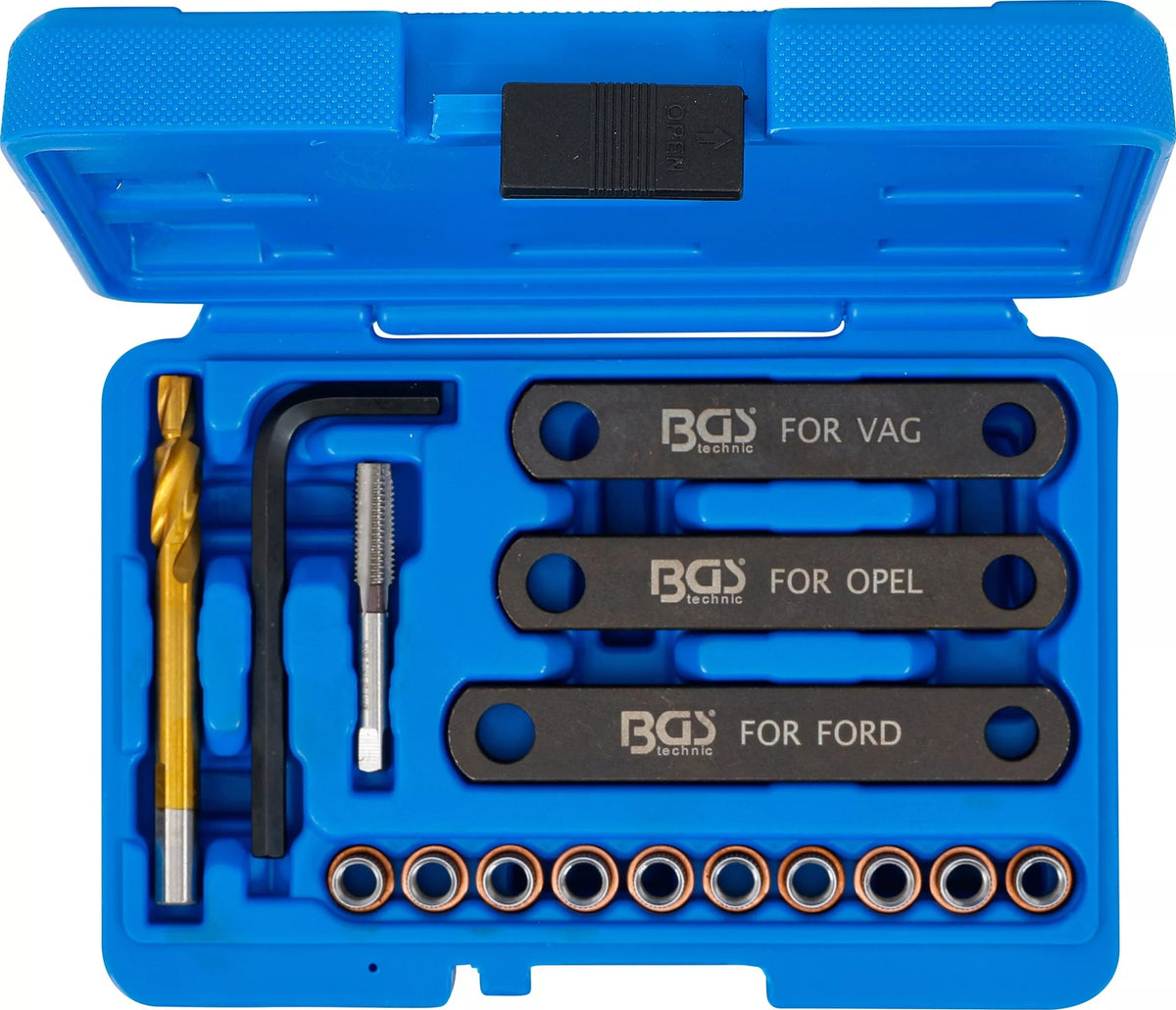 BGS 148 Satz Gewindereparatur für Bremssattel Führungsbolzen M9 x 1.25 VW VAG Opel Ford