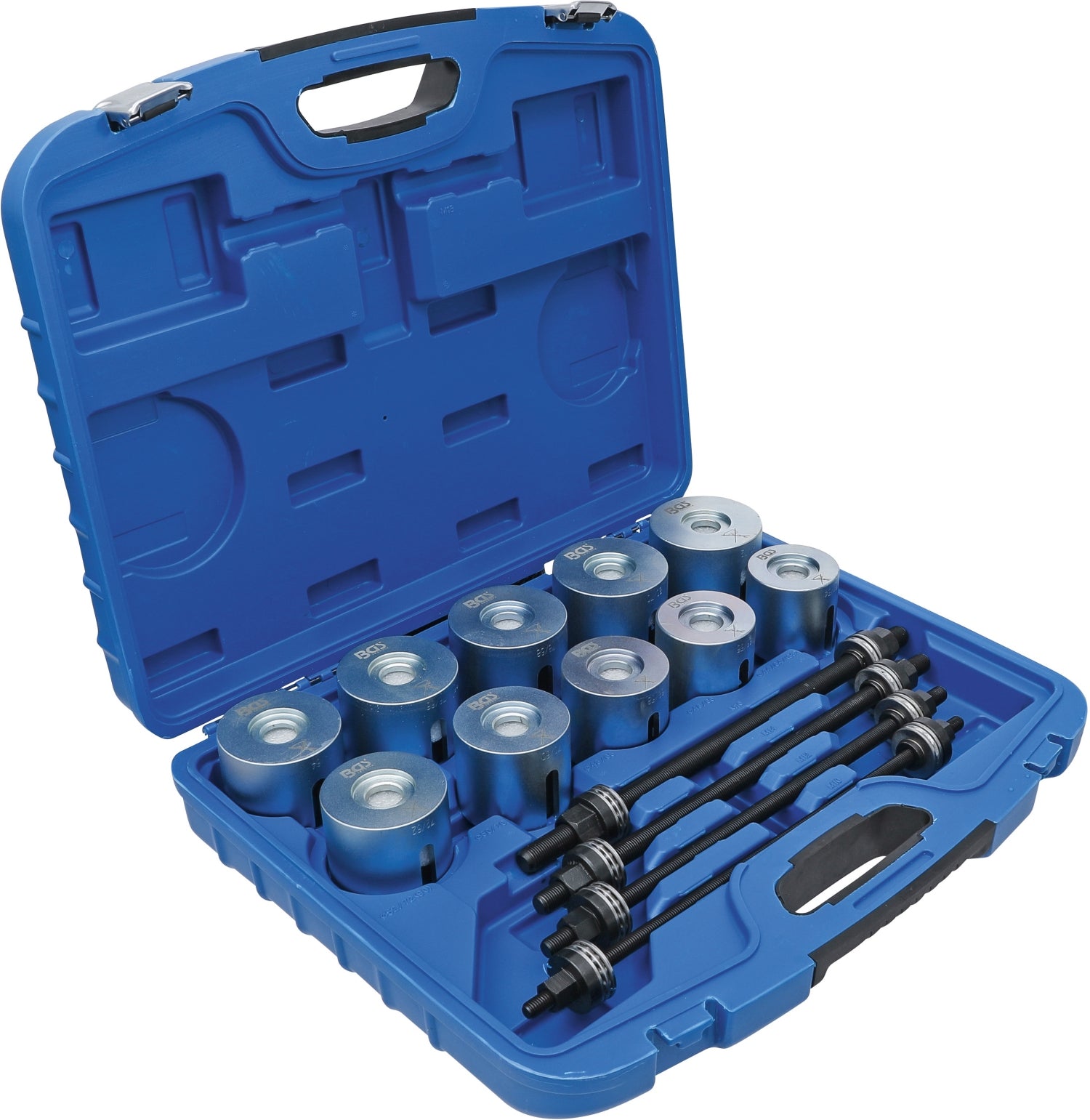 BGS 1514 Satz Zughülsen & Druckhülsen mit 4 Spindeln 24 teilig