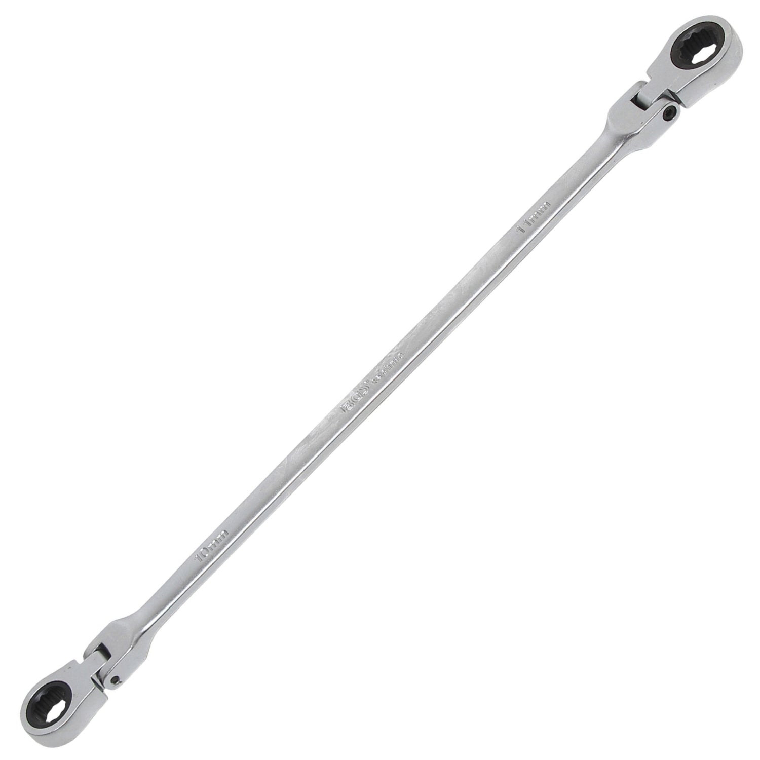 BGS 1541-10x11 Doppelratschengelenkschlüssel SW 10 x 11mm kalt geschmiedet