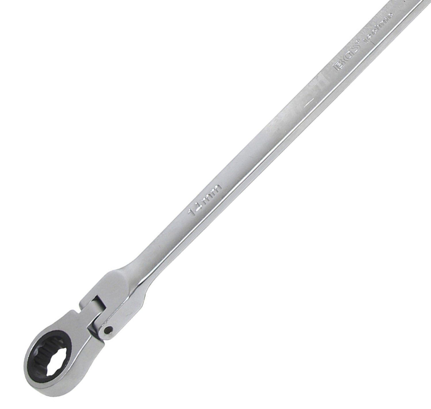 BGS 1541-14x15 Doppelratschengelenkschlüssel SW 14 x 15mm kalt geschmiedet