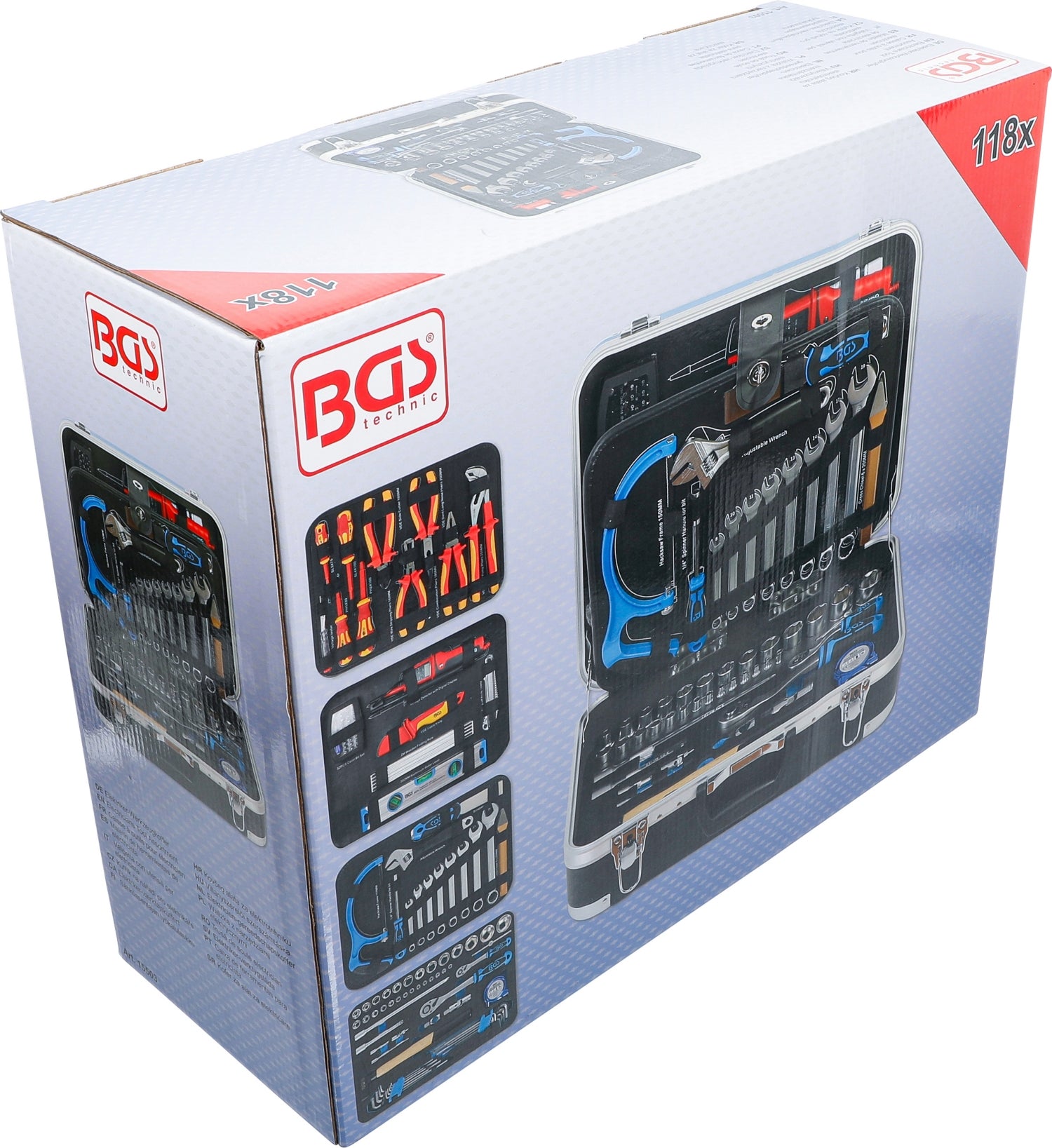 BGS 15503 Elektriker Werkzeugkoffer 118 teilig