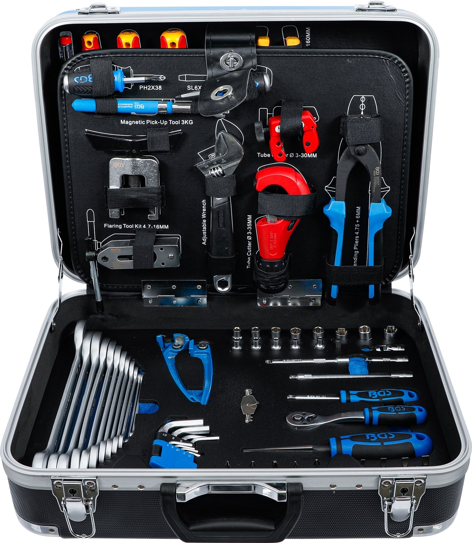 BGS 15504 Kälte Klima Werkzeugkoffer 86 teilig