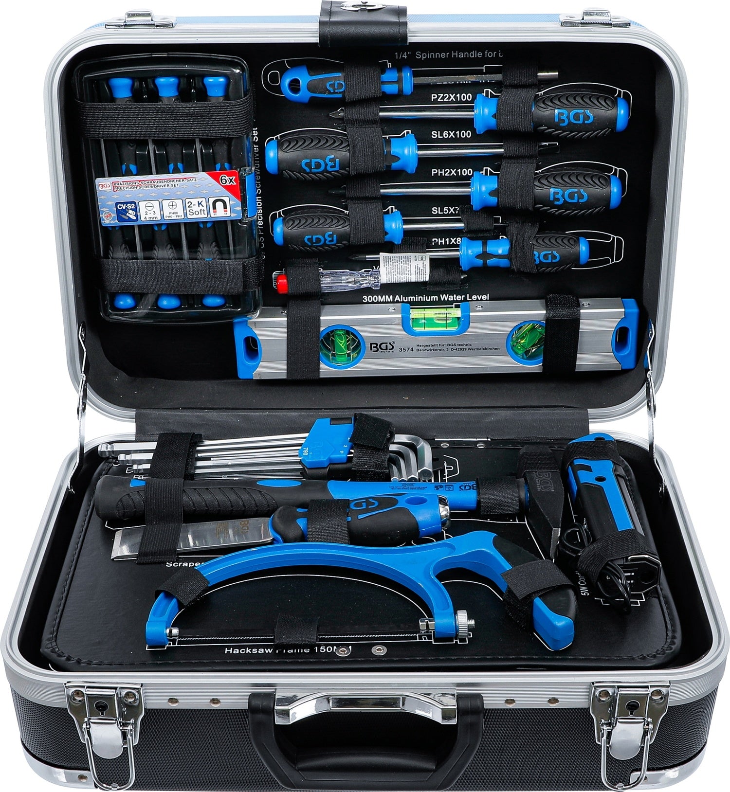 BGS 15505 Satz Werkzeug mit 106 Werkzeugen im stabilen Hartschalenkoffer