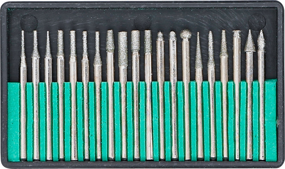 BGS 1607 Satz Diamant Schleifer und Fräswerkzeug 20 teilig