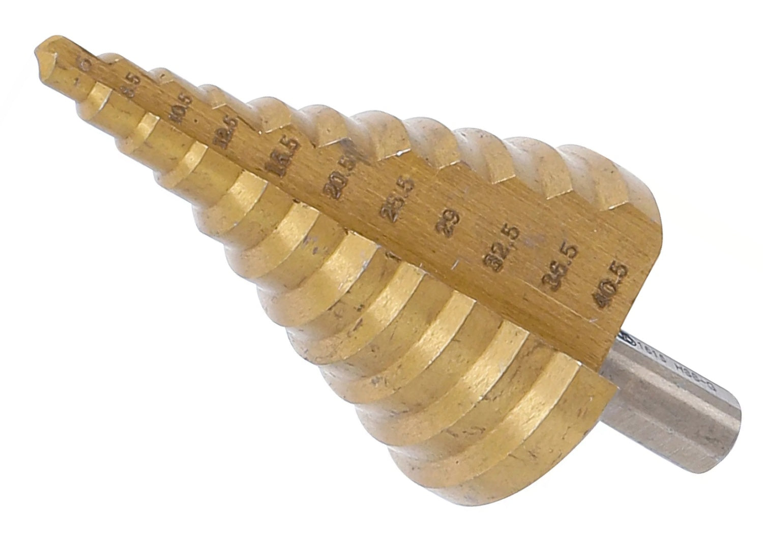 BGS 1615 Stufenbohrer mit Titanüberzug Ø6-40.5mm 2,5mm steigend