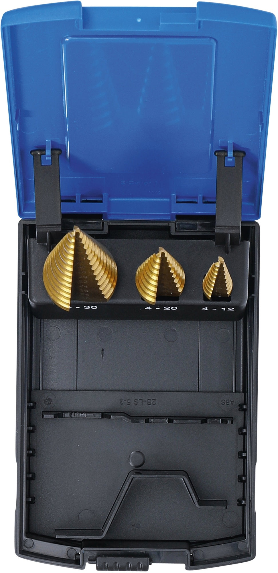 BGS 1624 Satz Stufenbohrer mit Titanüberzug Ø4 -30mm 3 teilig 2mm steigend