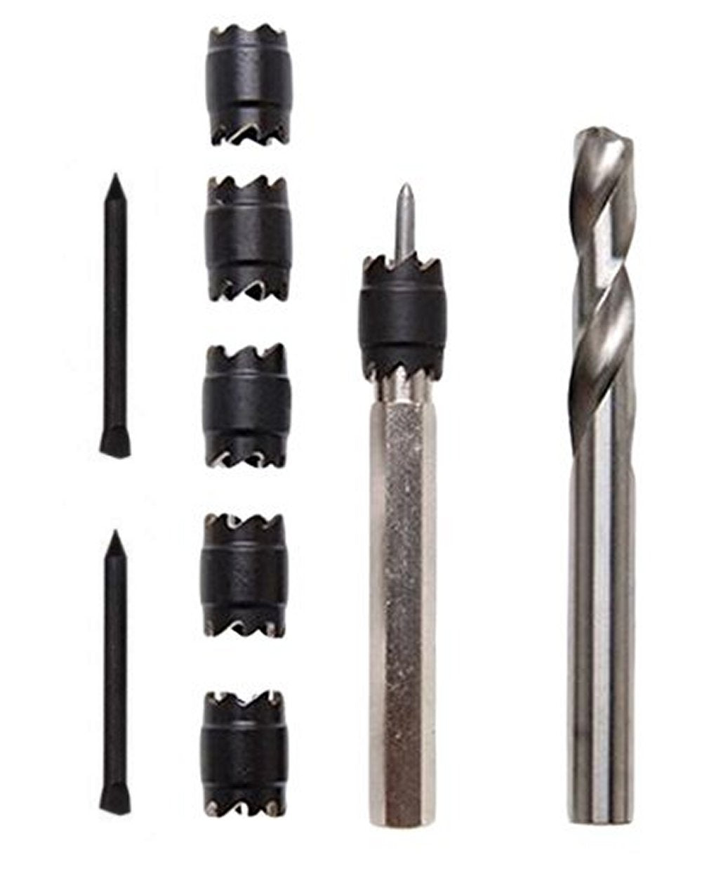 BGS 1632 Set Schweißpunkt-Fräser + Bohrer + 5 Fräskronen 10 teilig Satz