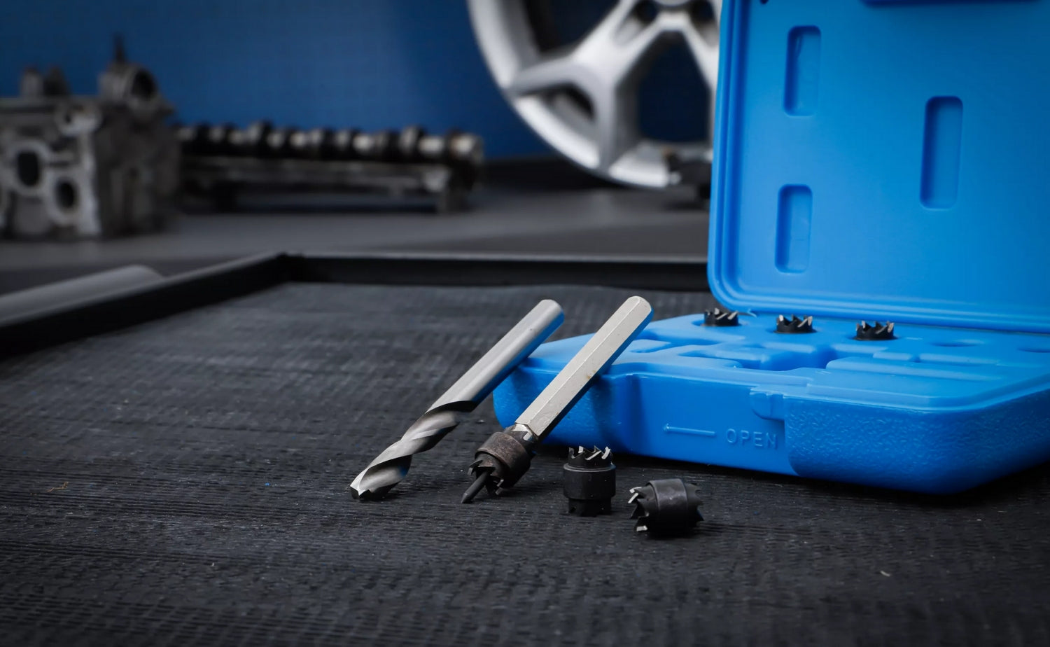 BGS 1632 Set Schweißpunkt-Fräser + Bohrer + 5 Fräskronen 10 teilig Satz