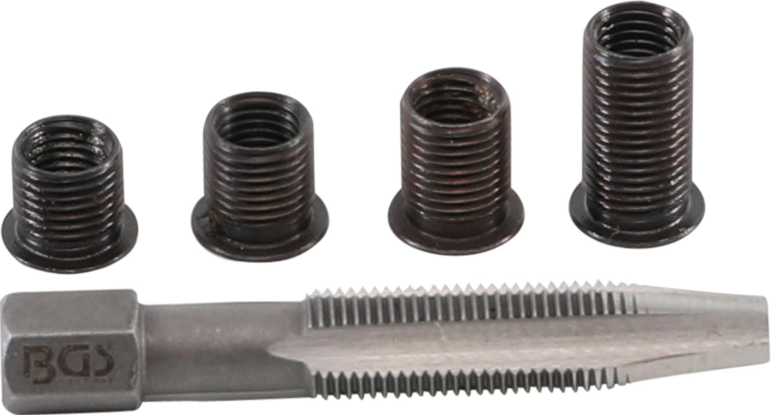 BGS 167 Reparatursatz für Zündkerzengewinde M8 x 1,0mm 5 teilig
