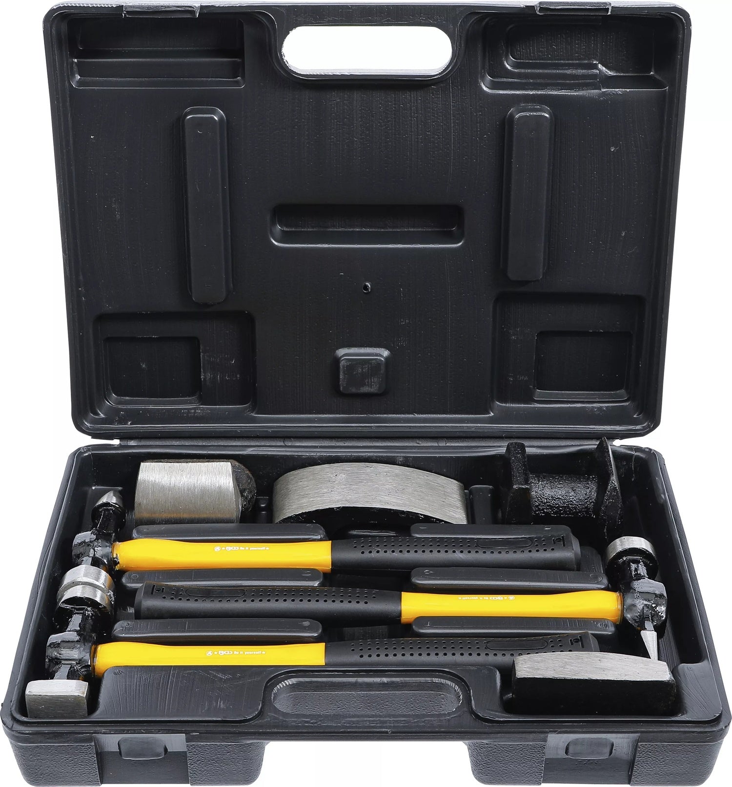 BGS DIY 1670 Karosserie Ausbeulsatz mit 3 Hämmern & 4 Ausbeulhämmern