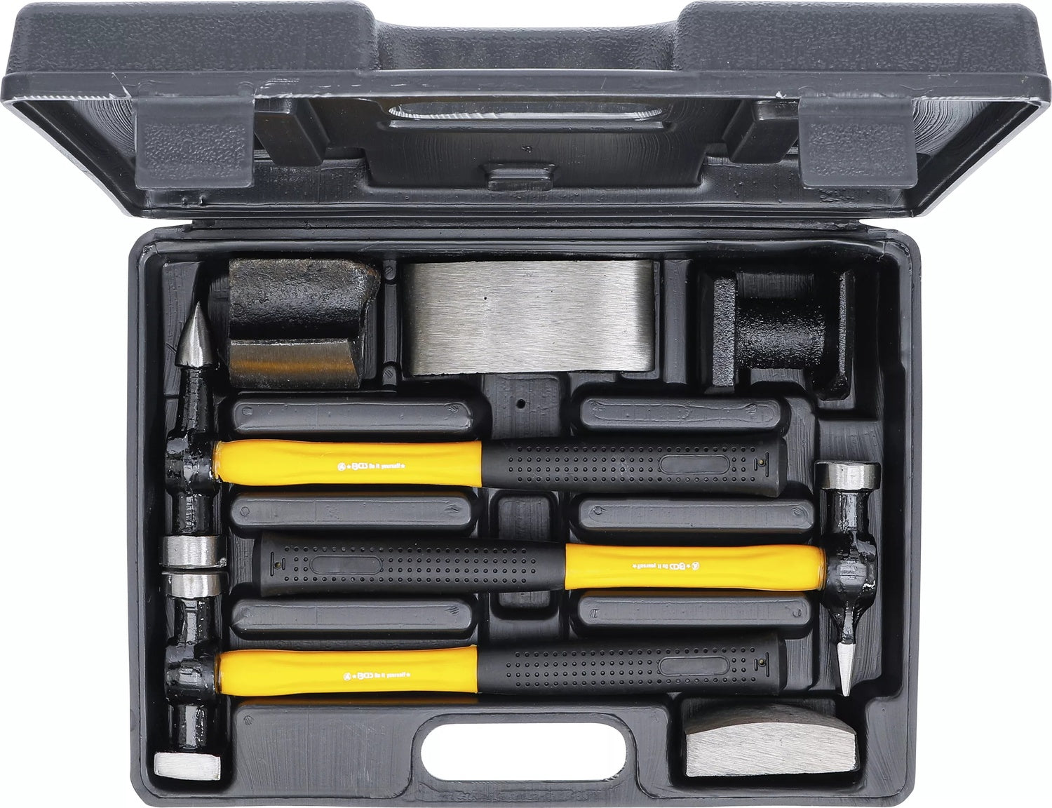 BGS DIY 1670 Karosserie Ausbeulsatz mit 3 Hämmern & 4 Ausbeulhämmern