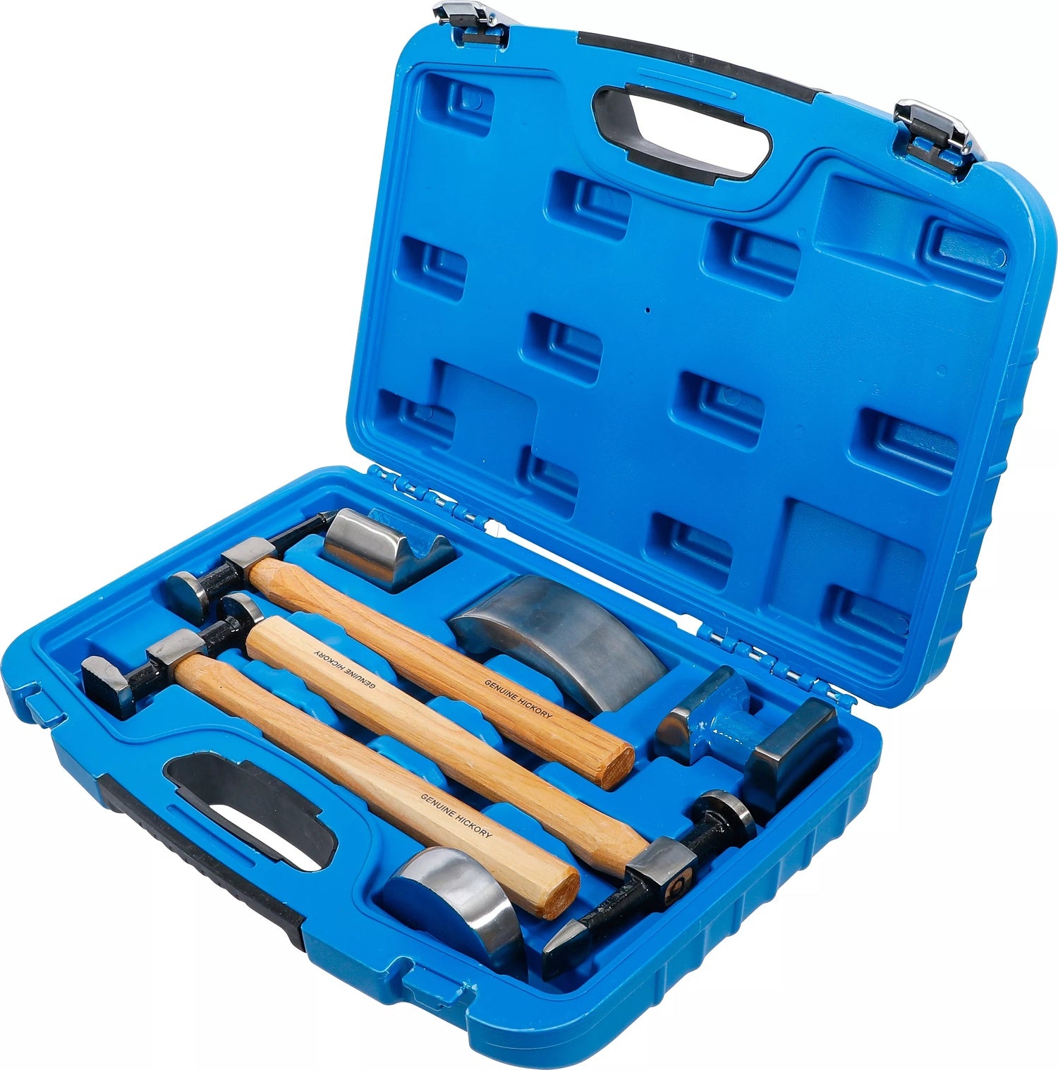 BGS 1672 Karosserie Ausbeulsatz mit 4 Ausbeuleisen & 3 Ausbeulhämmern