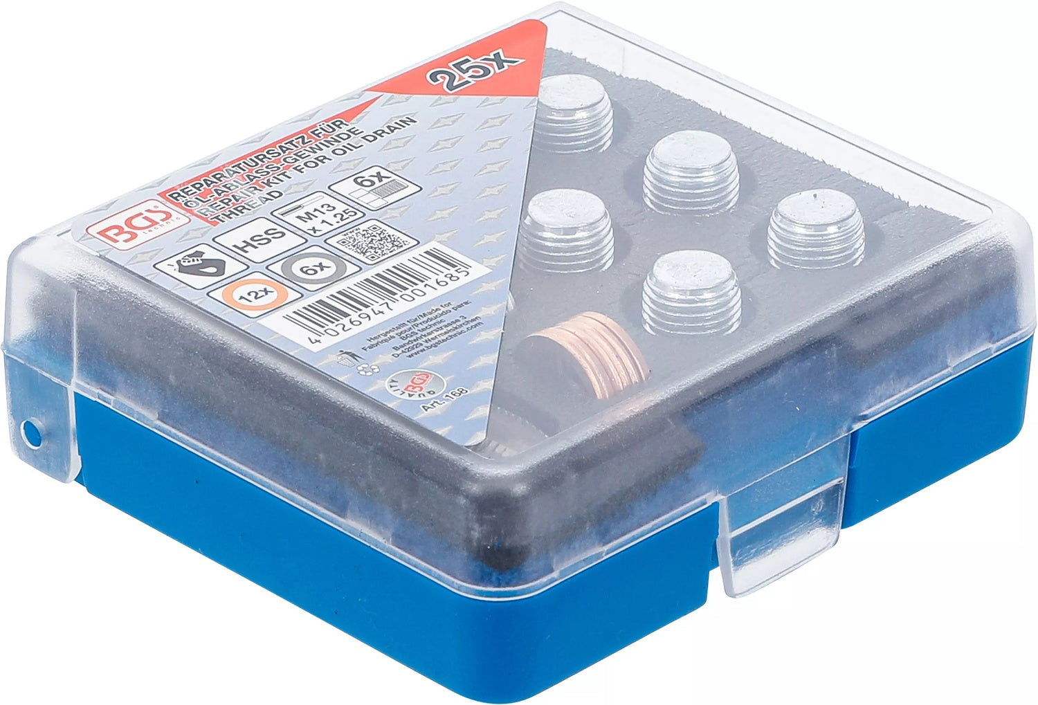 BGS 168 Reparatursatz für Ölablassgewinde M13 x 1,25mm