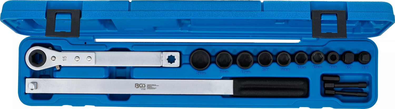 BGS 1706 Satz zum Einbau / Ausbau Rippen Keilriemen zöllige und metrische Einsätze