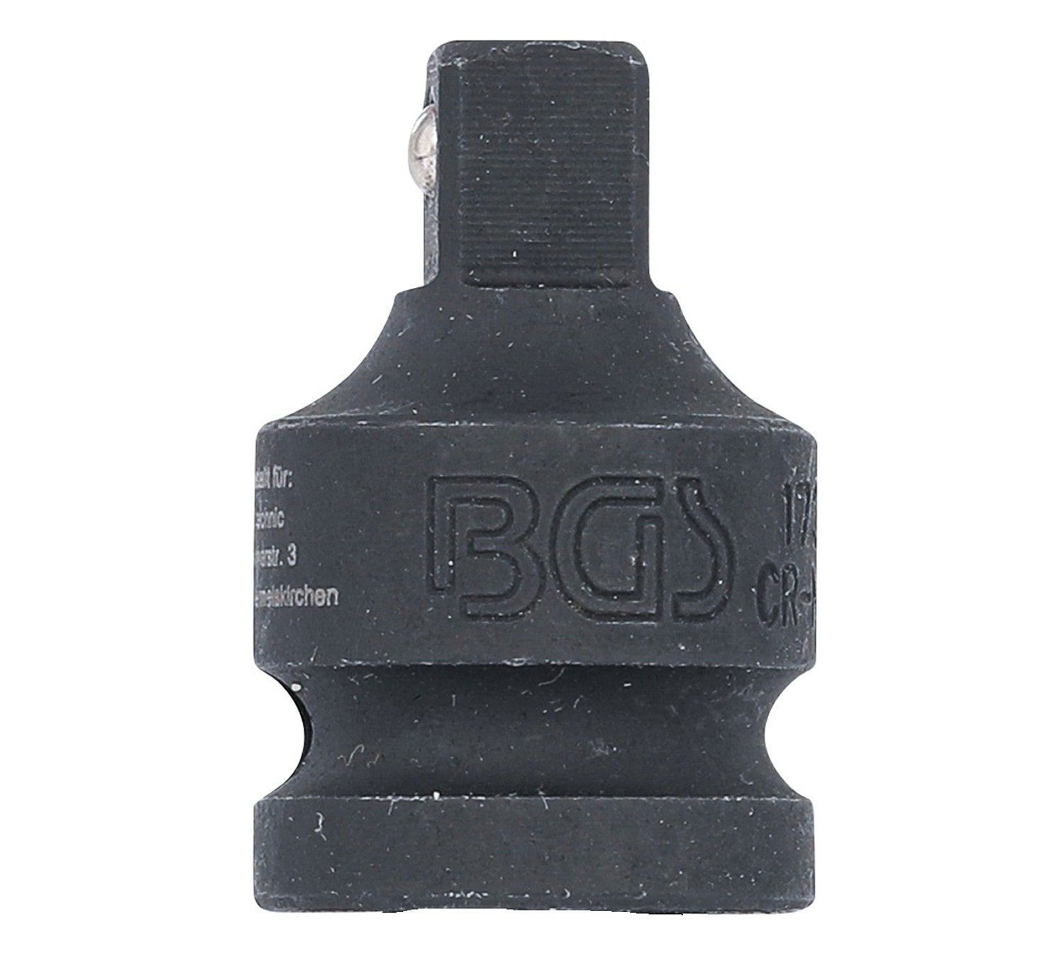 BGS 173 Kraft Steckschlüssel Adapter Innenvierkant 12,5mm (1/2") - Außenvierkant 10mm (3/8")