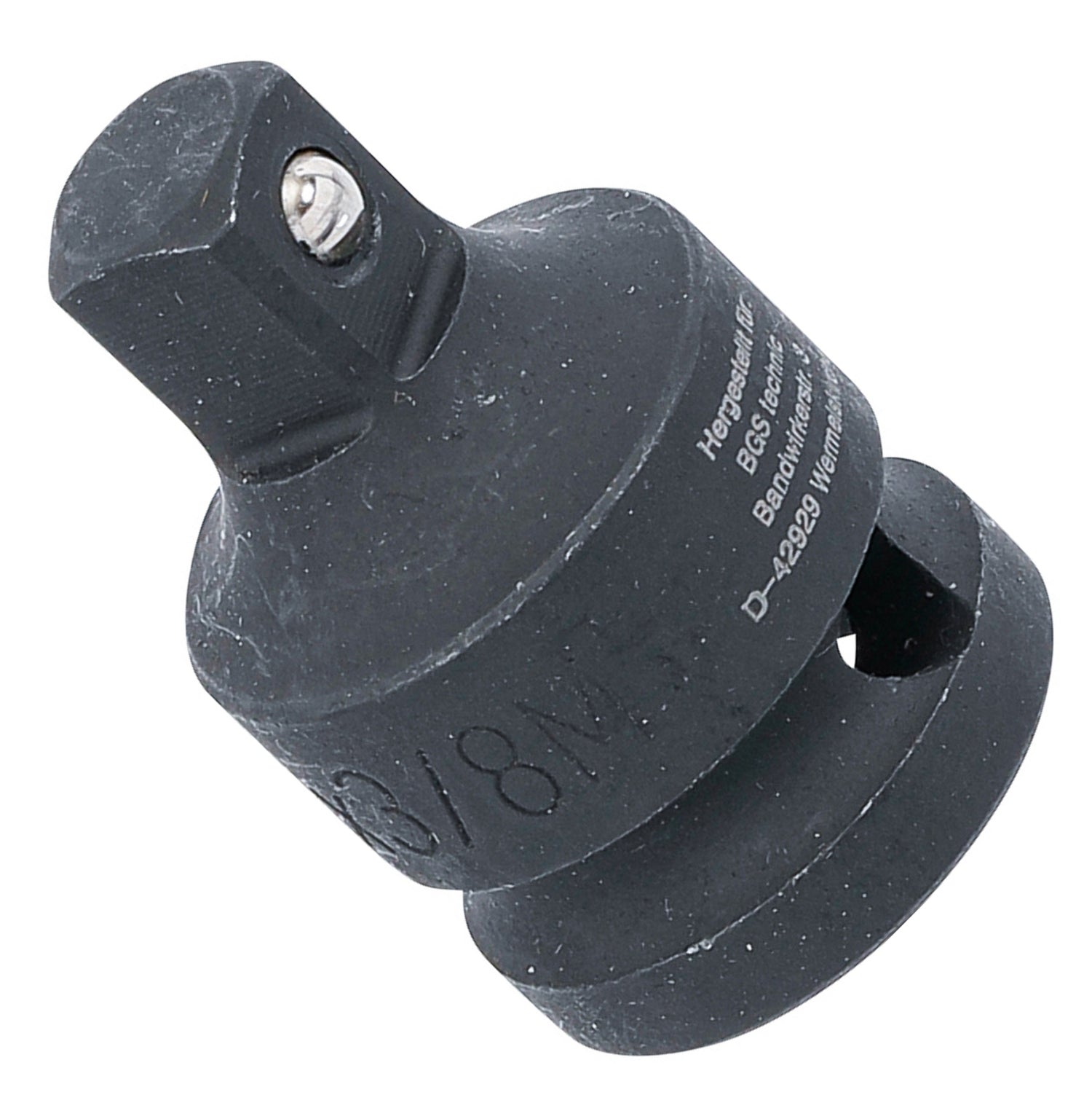 BGS 173 Kraft Steckschlüssel Adapter Innenvierkant 12,5mm (1/2") - Außenvierkant 10mm (3/8")