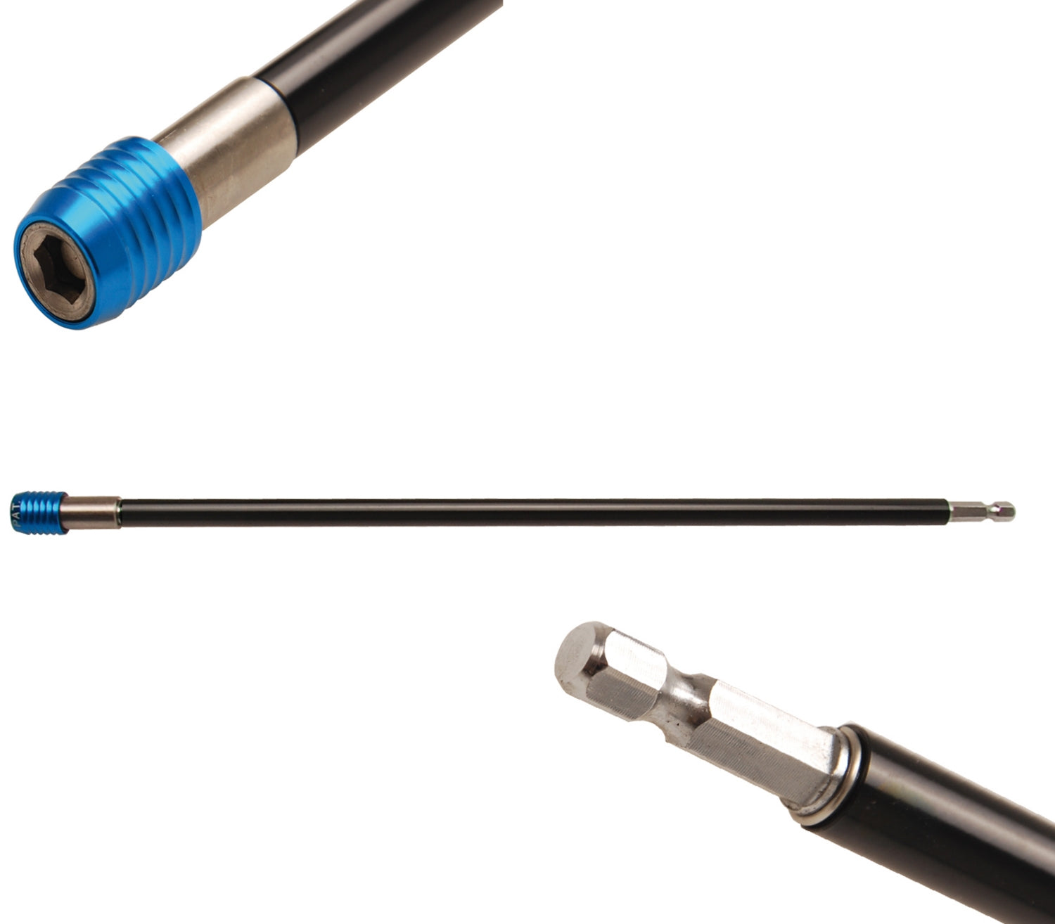 BGS 1736 Automatischer Bithalter mit Freilaufhülse Abtrieb Innensechskant 6,3mm (1/4") Länge 300mm