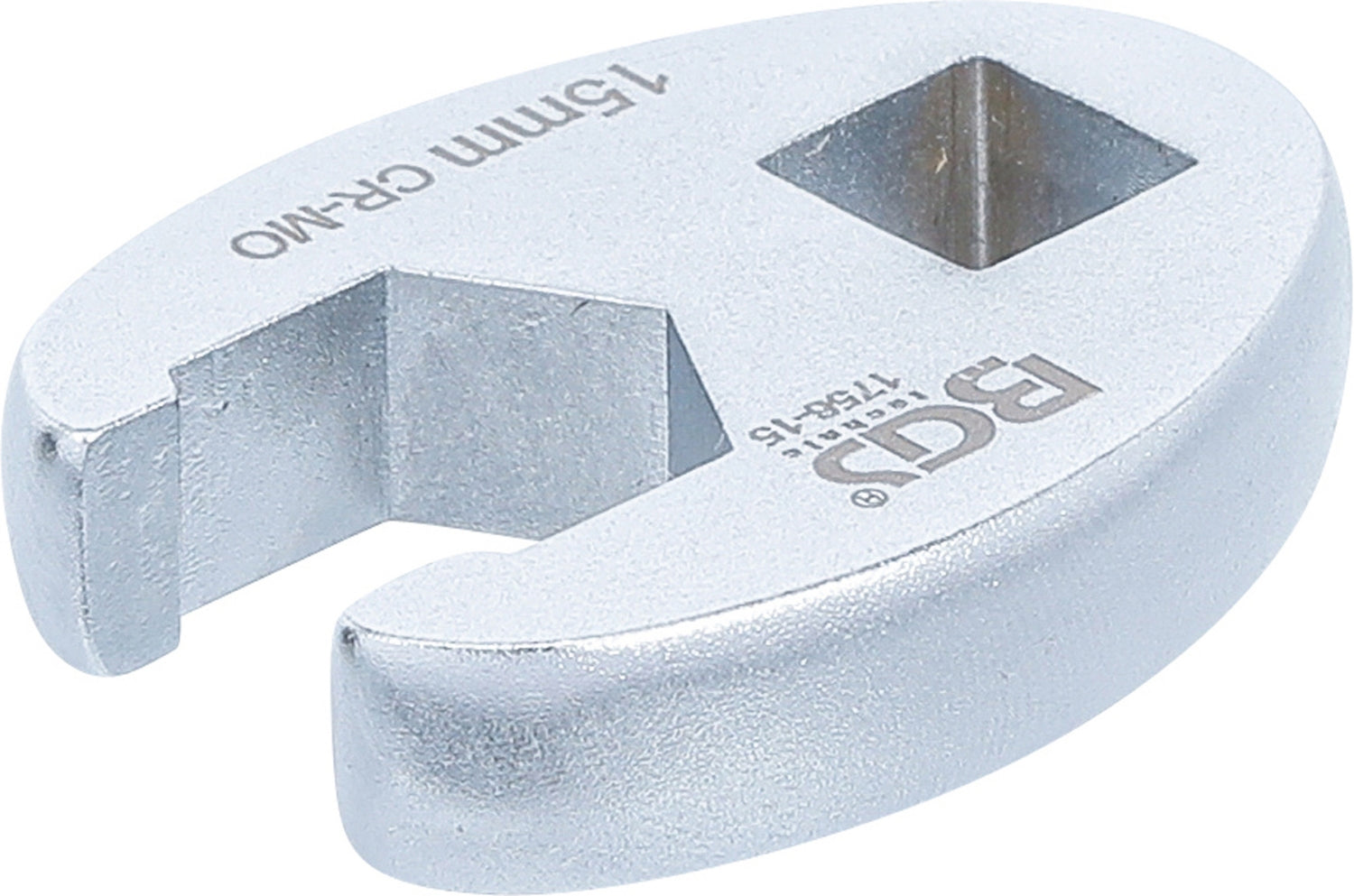 BGS 1756-15 Hahnenfuss / Krähenfuss Schlüssel SW 15mm mit 10mm (3/8") Antrieb