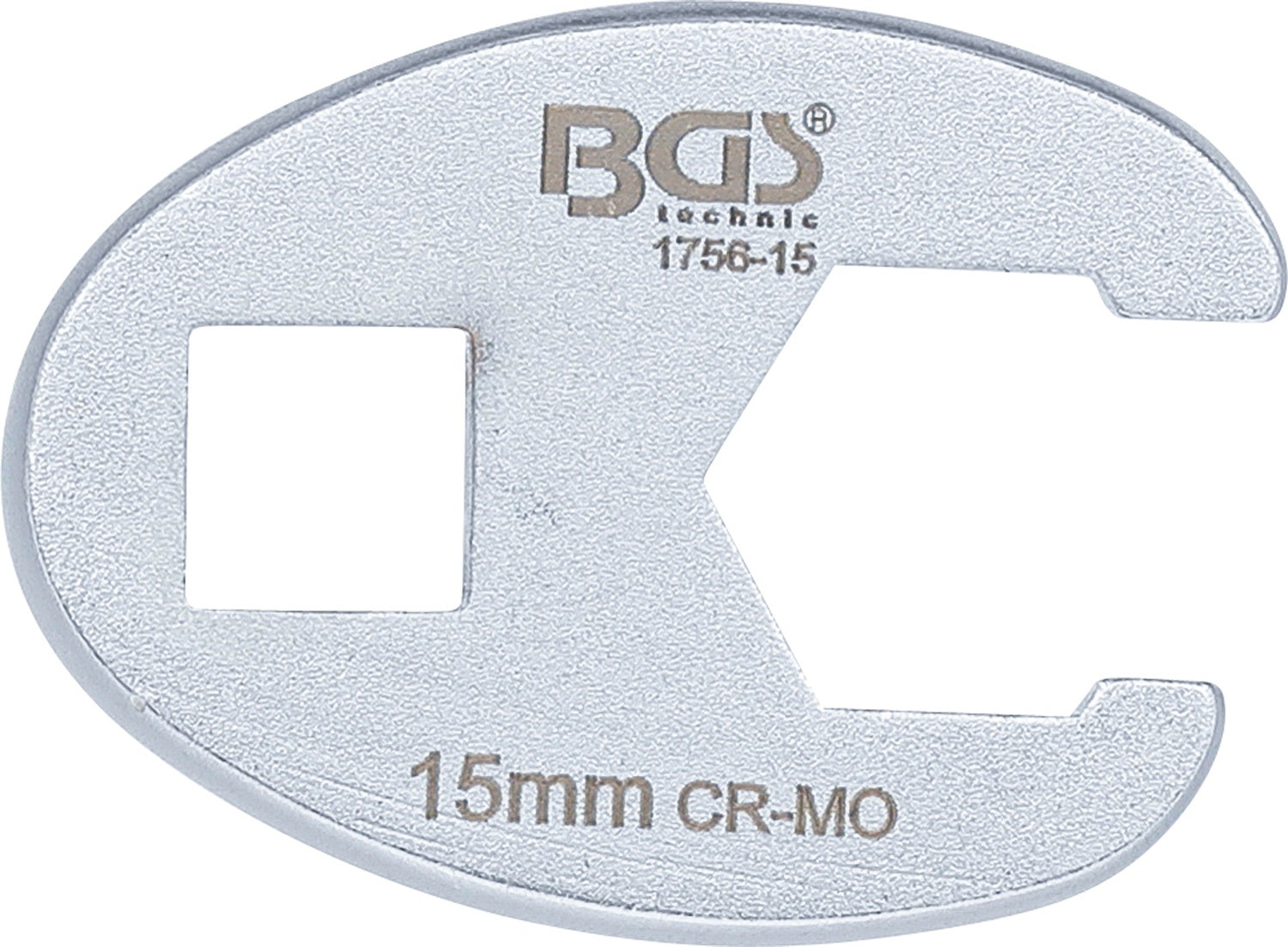 BGS 1756-15 Hahnenfuss / Krähenfuss Schlüssel SW 15mm mit 10mm (3/8") Antrieb