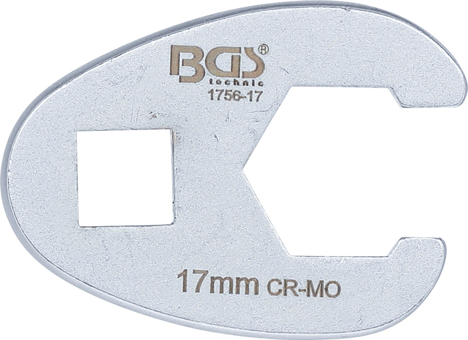 BGS 1756-17 Hahnenfuss / Krähenfuss Schlüssel SW 17mm mit 10mm (3/8") Antrieb