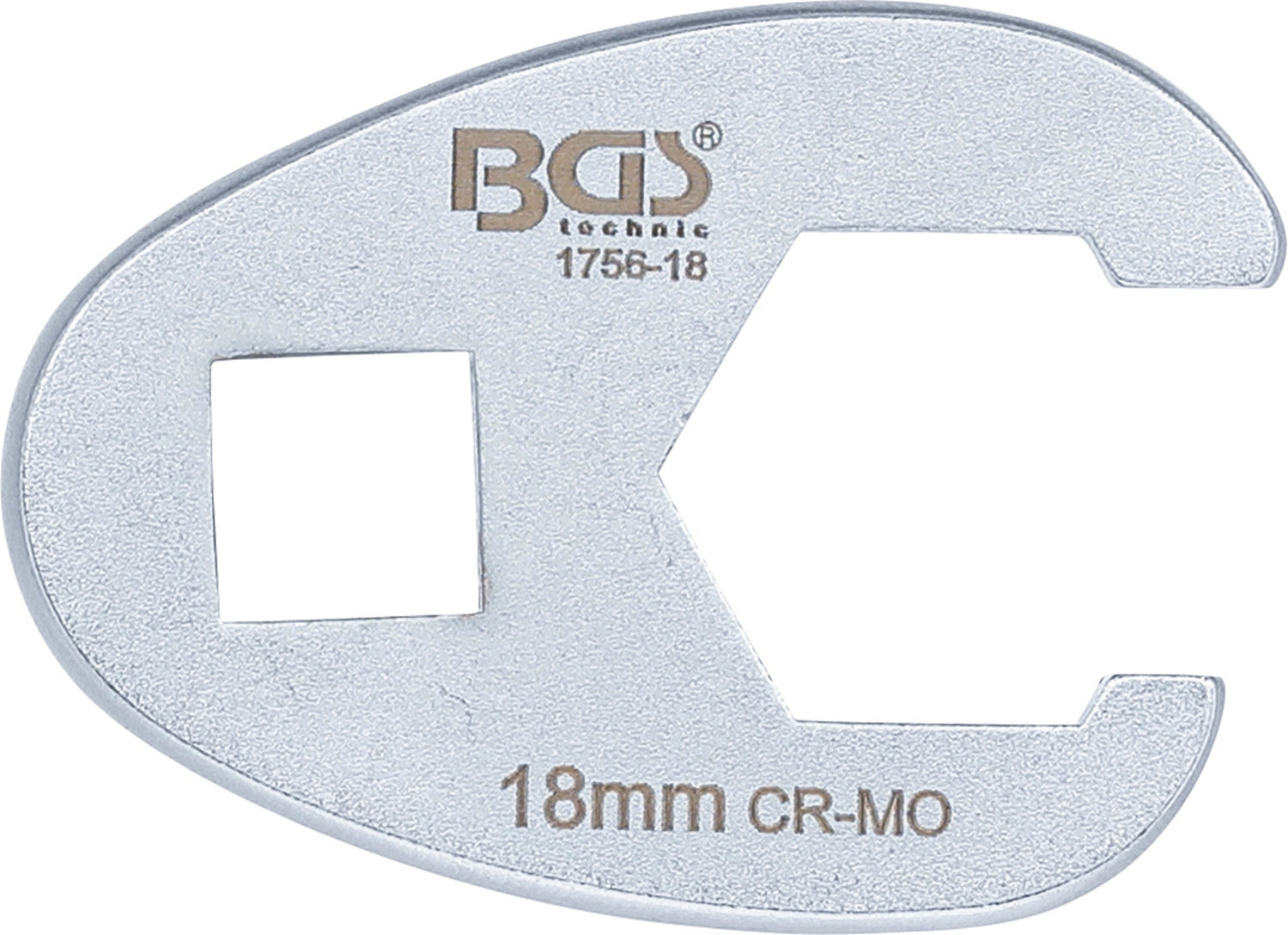 BGS 1756-18 Hahnenfuss / Krähenfuss Schlüssel SW 18mm mit 10mm (3/8") Antrieb