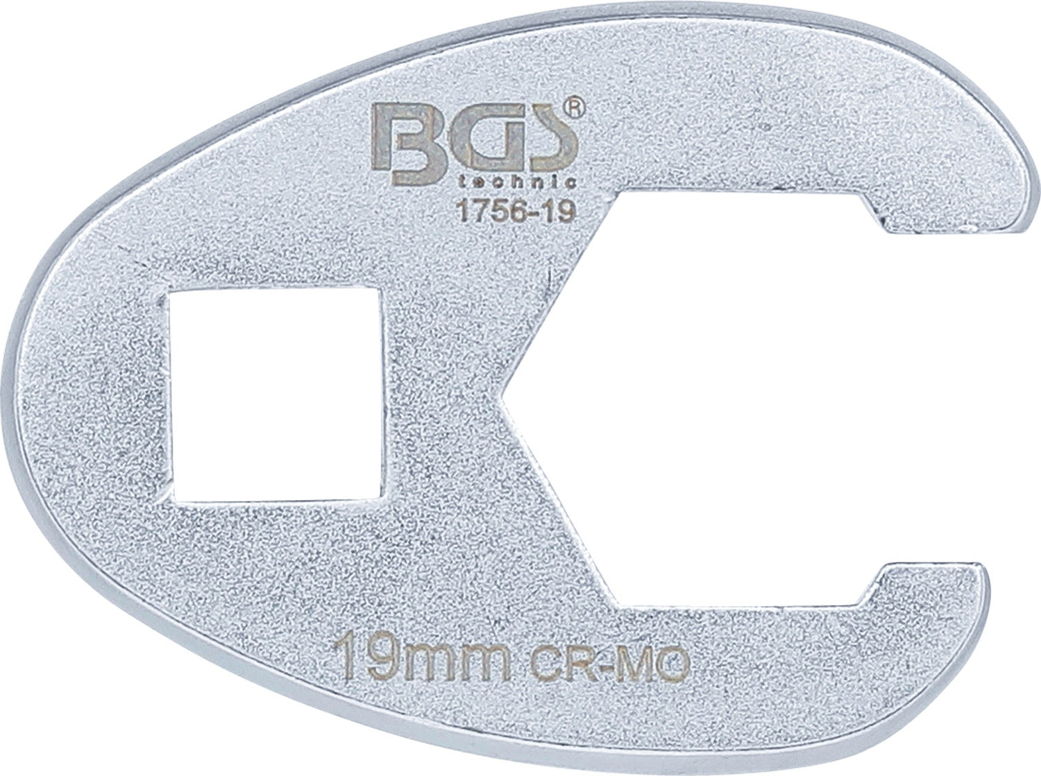 BGS 1756-19 Hahnenfuss / Krähenfuss Schlüssel SW 19mm mit 10mm (3/8") Antrieb