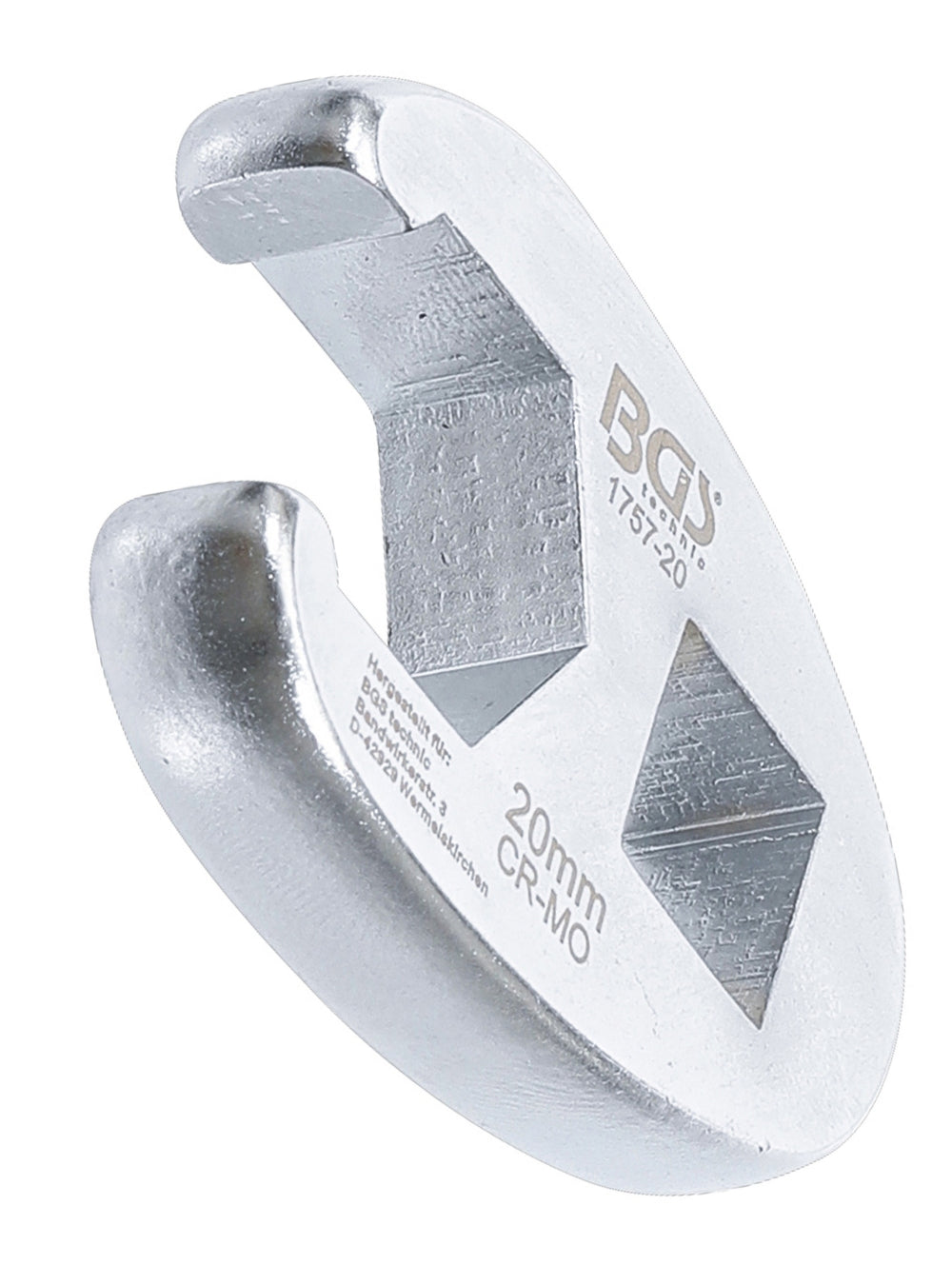 BGS 1757-20 Hahnenfuss / Krähenfuss Schlüssel SW 20mm mit 12,5mm (1/2") Antrieb