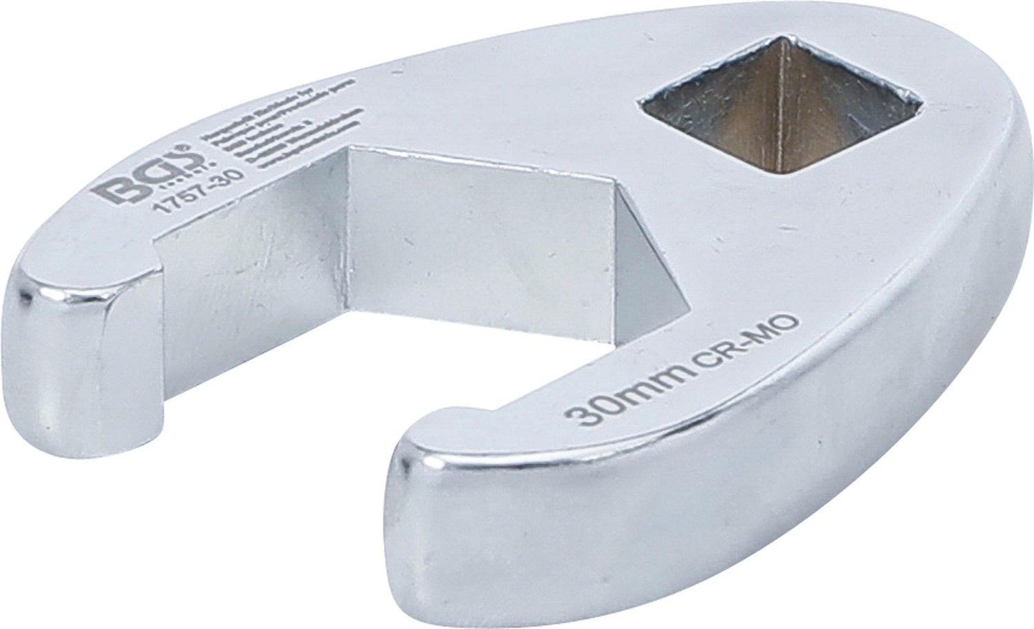 BGS 1757-30 Hahnenfuss / Krähenfuss Schlüssel SW 30mm mit 12,5mm (1/2") Antrieb