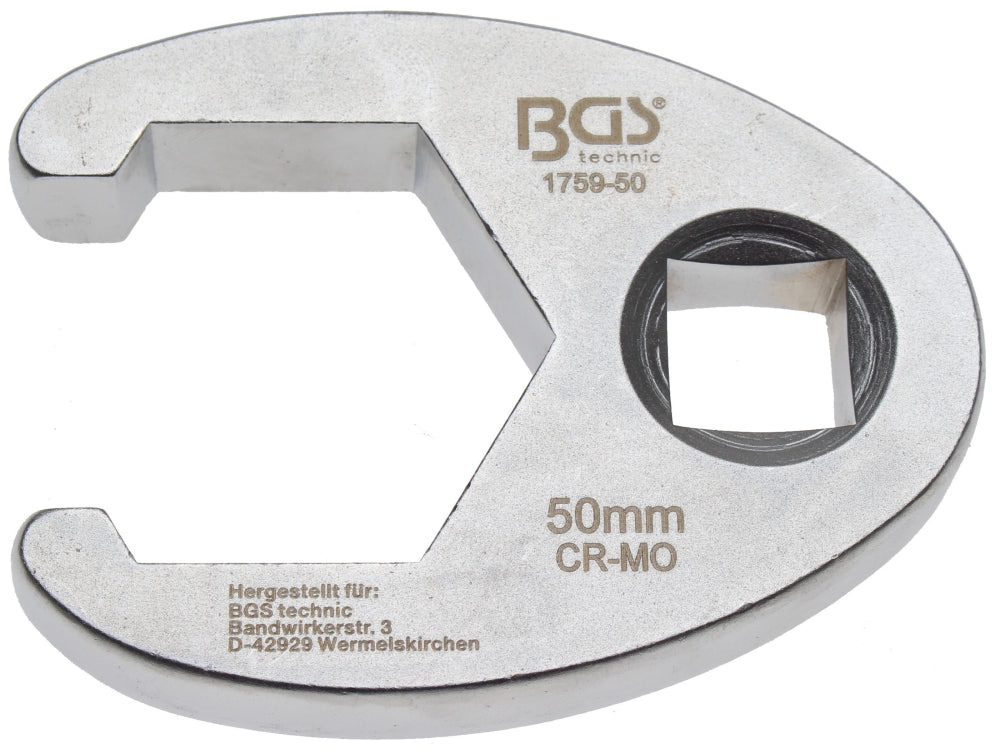 BGS 1759-50 Hahnenfuss / Krähenfuss Schlüssel SW 50mm mit 20mm (3/4") Antrieb