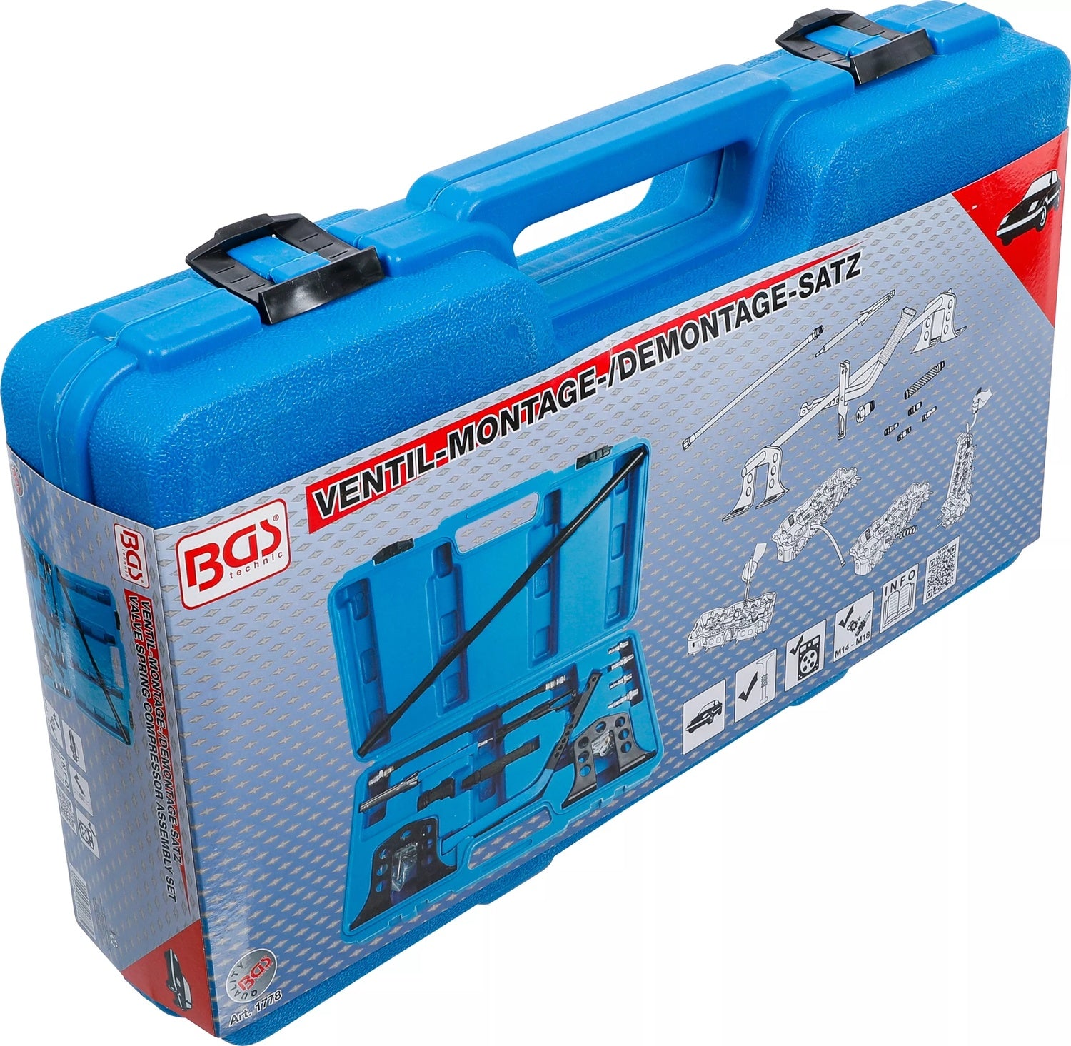 BGS 1778 Satz Werkzeug Ventil Montage Demontage inklusive Ventilkeil-Montagewerkzeug