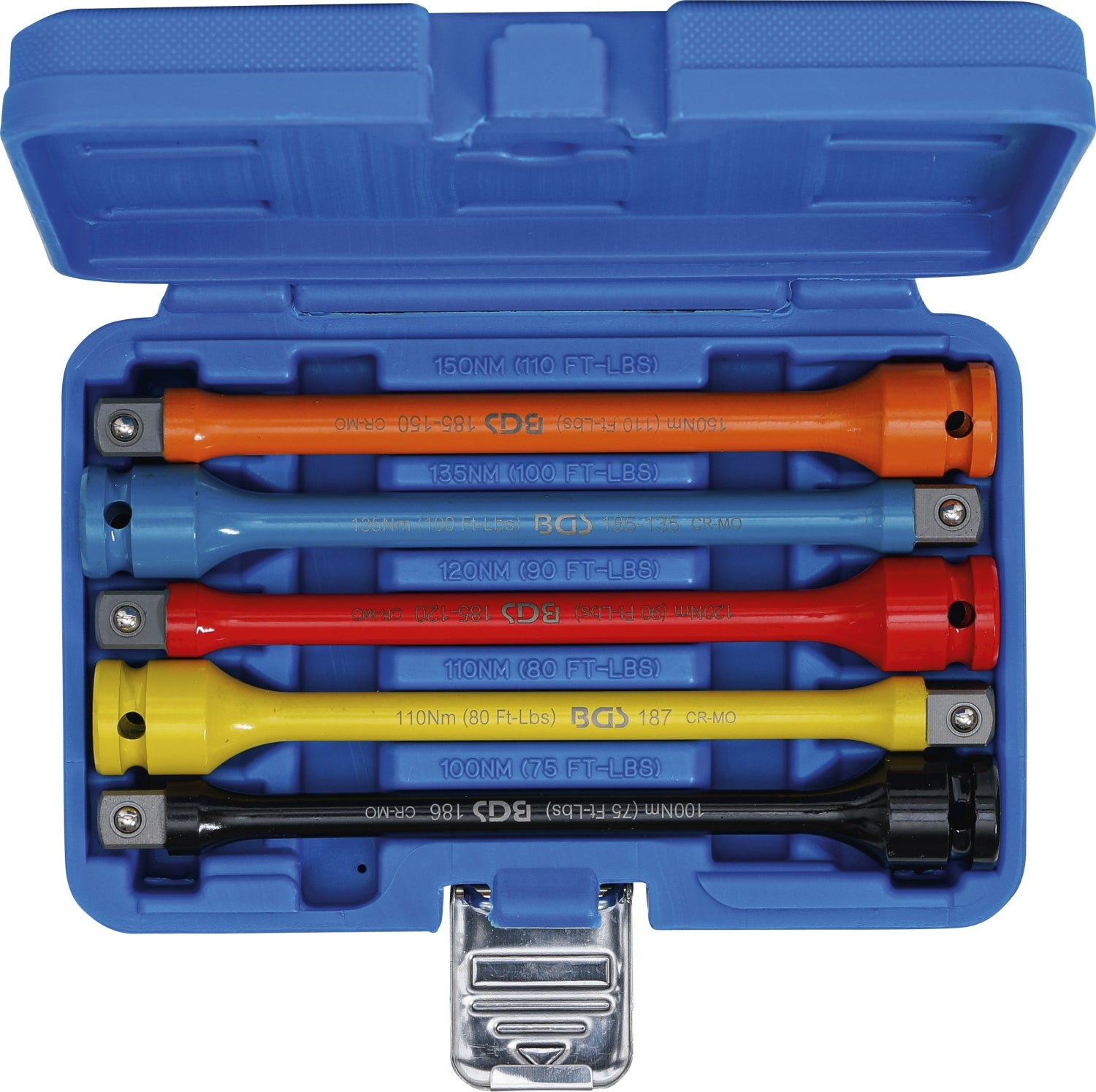 BGS 185 Satz Torsionsstab 100 - 110 - 120 - 135 - 150 Nm 5 teilig