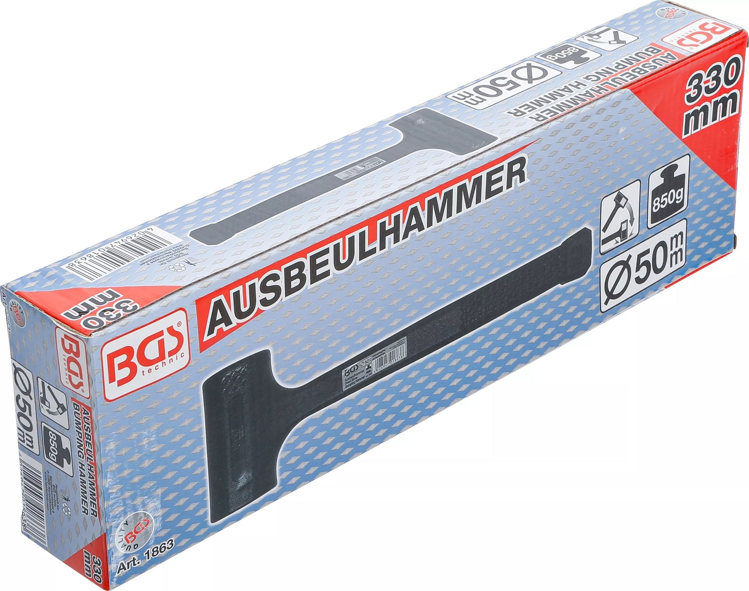 BGS 1863 Schonhammer rückschlagfrei Kopf Ø50mm 850g