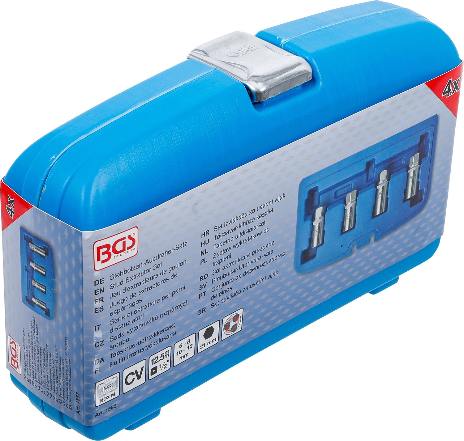 BGS 1882 Satz Ausdreher für Stehbolzen / Stehbolzenausdreher für M6 8 10 12 mm