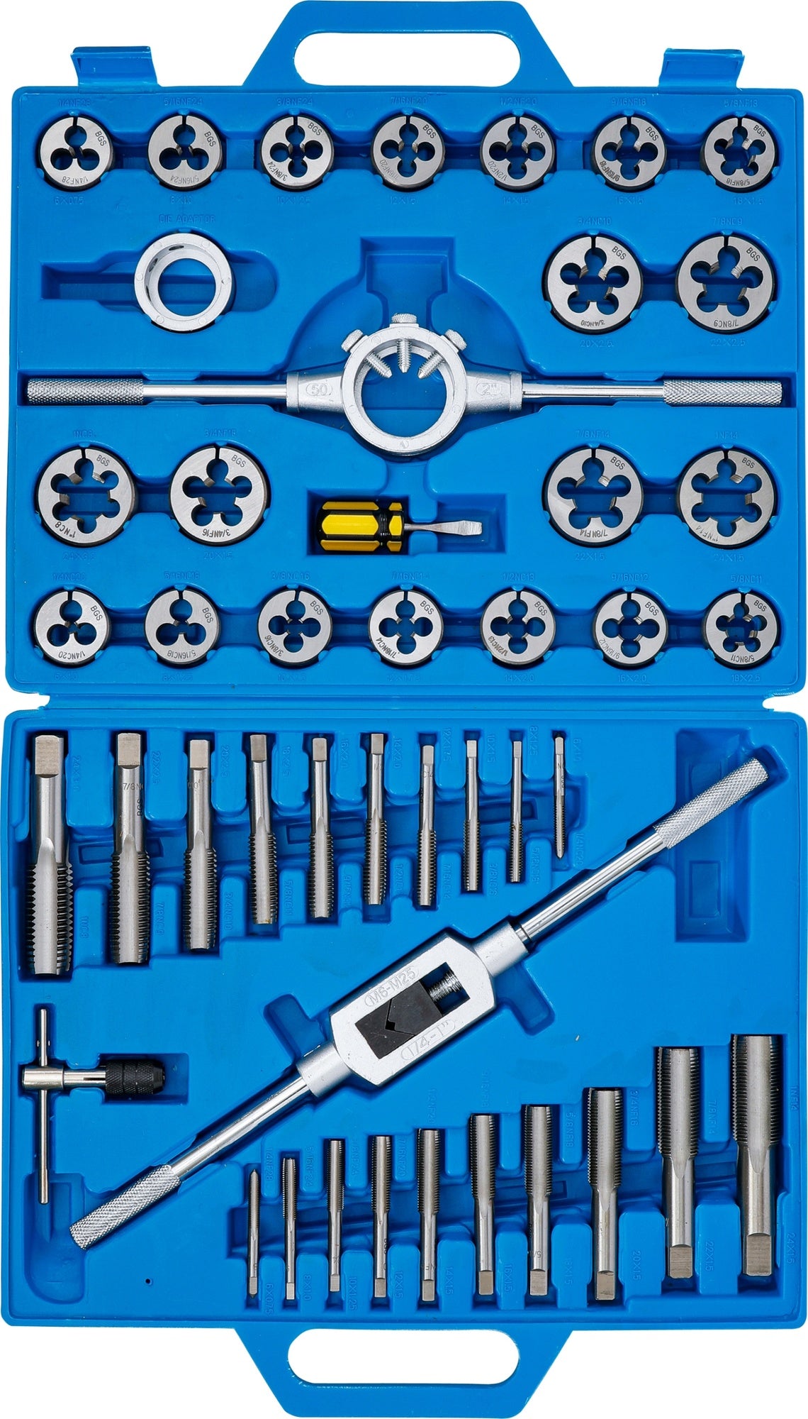 BGS 1898 Satz Gewindeschneider für UNC / UNF 1/4" - 1" ZOLL Gewinde - 45 teilig