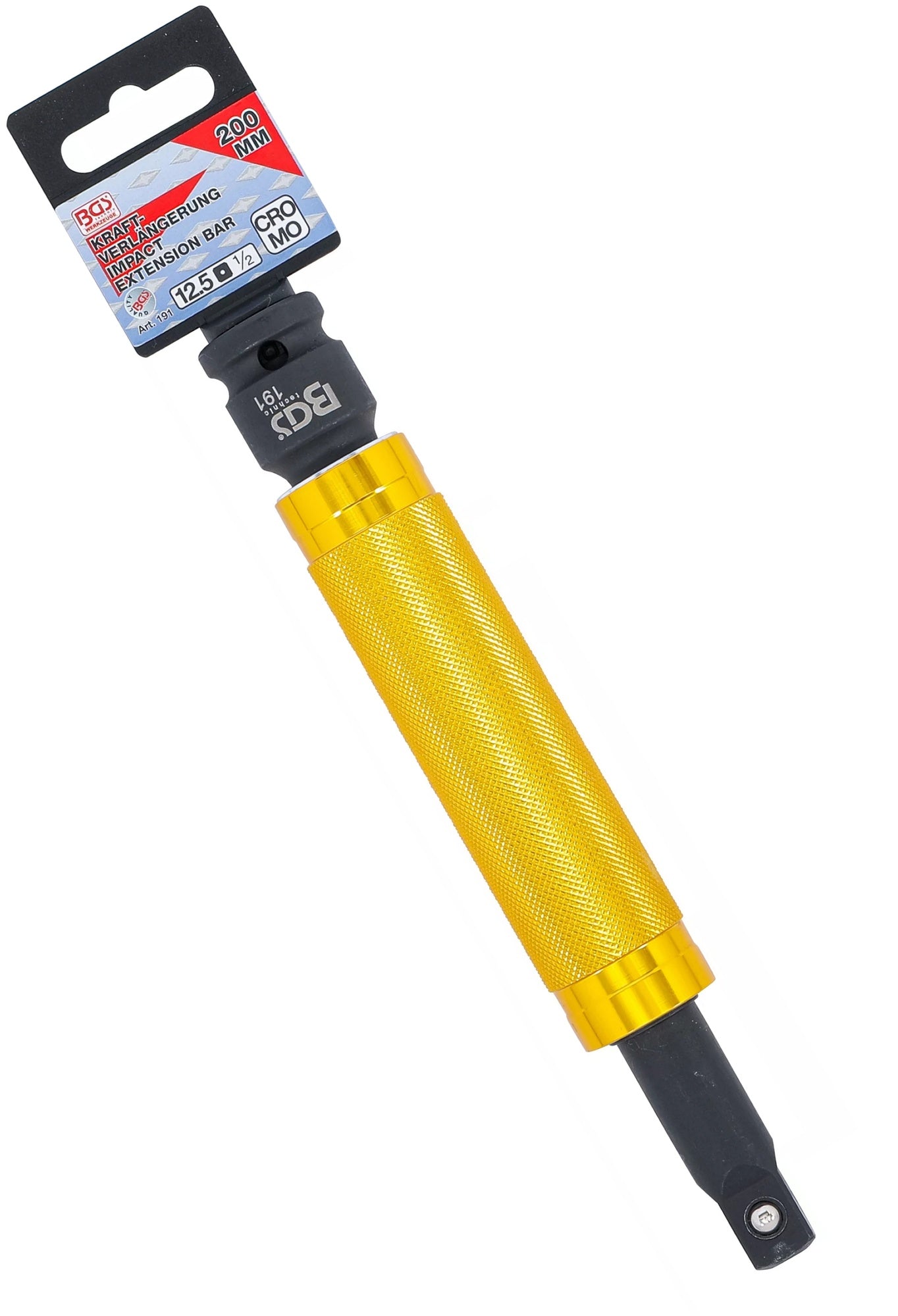 BGS 191 Verlängerung mit kugelgelagertem Griff für Schlagschrauber beidseitig 12,5mm (1/2")