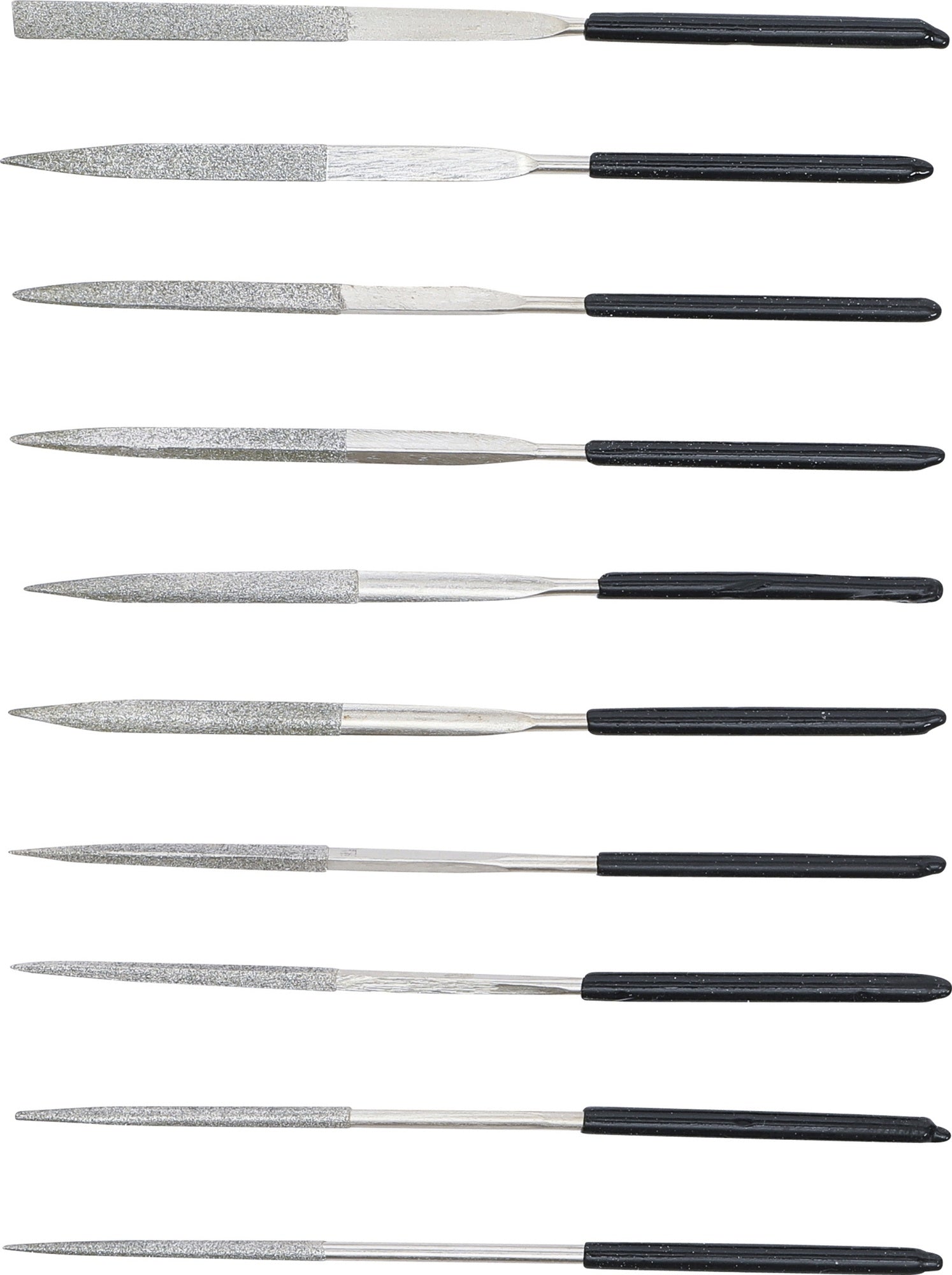 BGS 1920 Satz diamantierte Feilen, Diamantfeilen, Nadelfeilen, 10 tlg.