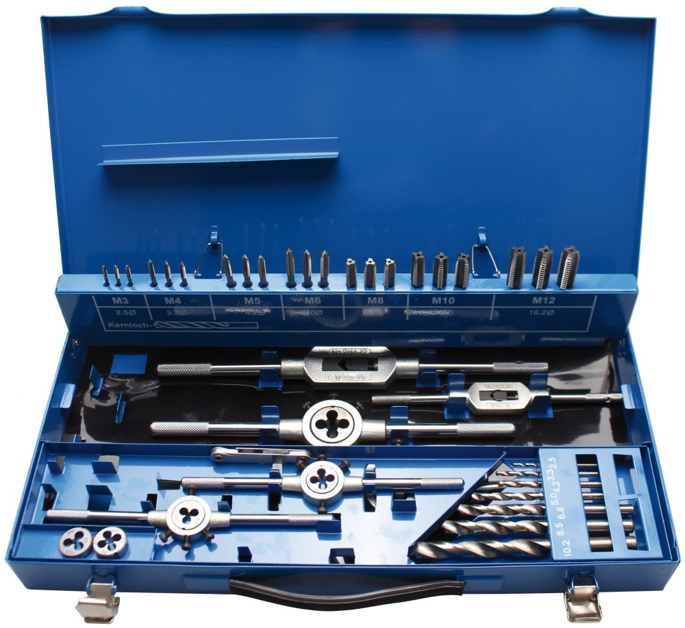 BGS 1927 Satz metrische Gewindeschneider M3 - M12 HSS-G-Stahl 44 teilig