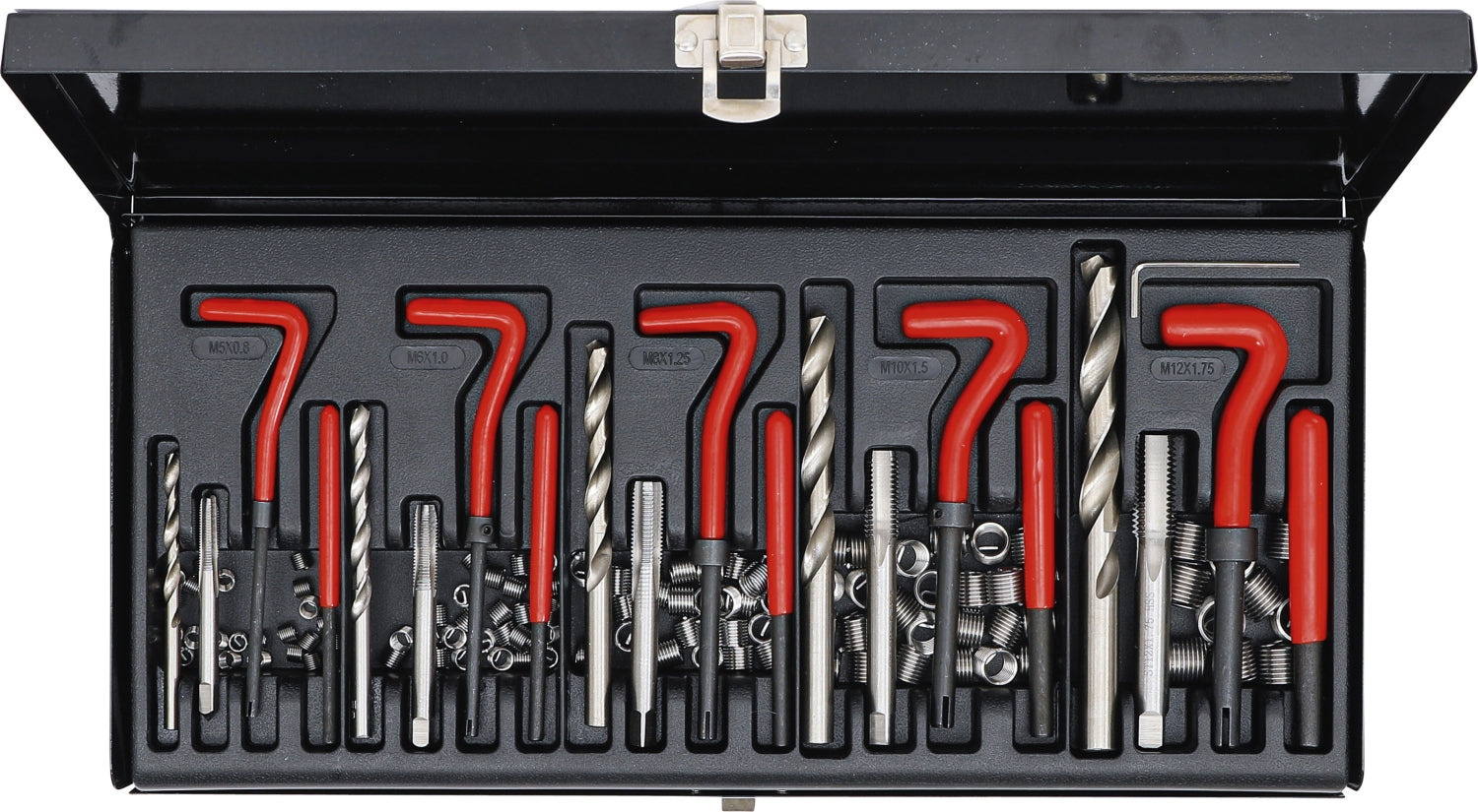 BGS DIY 19500 Satz Gewindereparatur M5 M6 M8 M10 M12 130 teilig