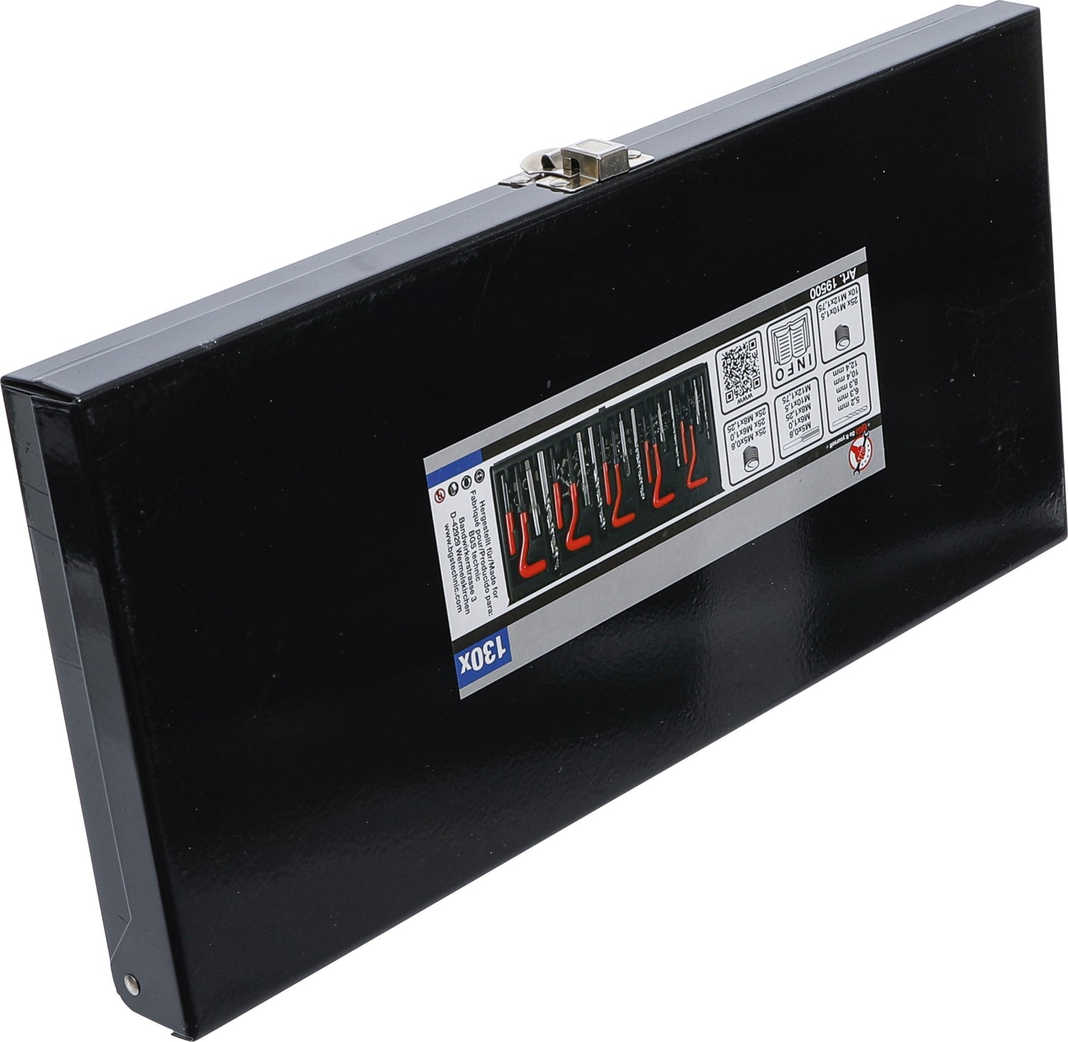 BGS DIY 19500 Satz Gewindereparatur M5 M6 M8 M10 M12 130 teilig