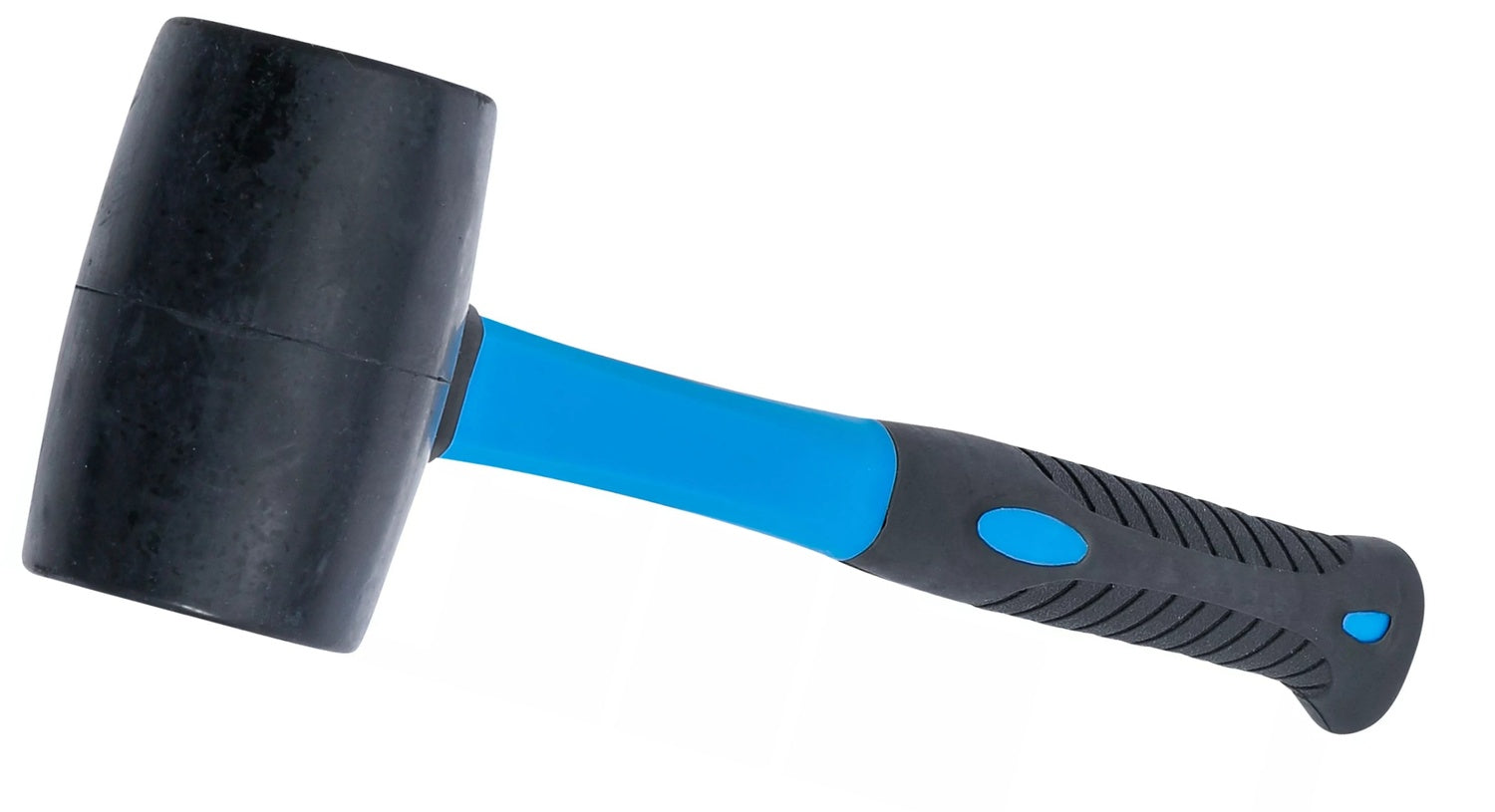 BGS 1960 Gummihammer Fiberglasstiel schwarzer Kopf Ø50mm Kopfgewicht 250g