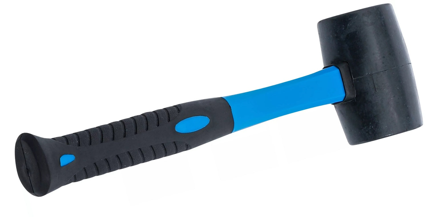 BGS 1960 Gummihammer Fiberglasstiel schwarzer Kopf Ø50mm Kopfgewicht 250g