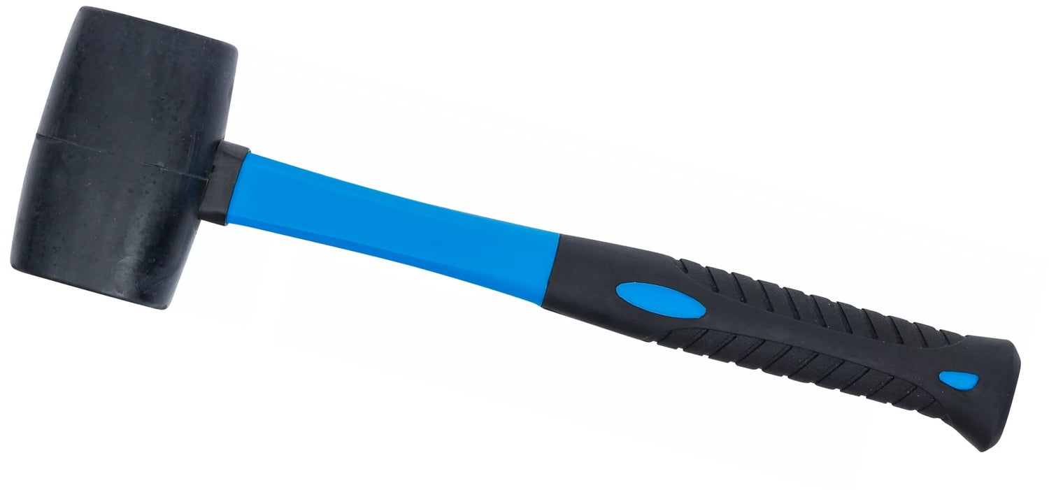 BGS 1960 Gummihammer Fiberglasstiel schwarzer Kopf Ø50mm Kopfgewicht 250g