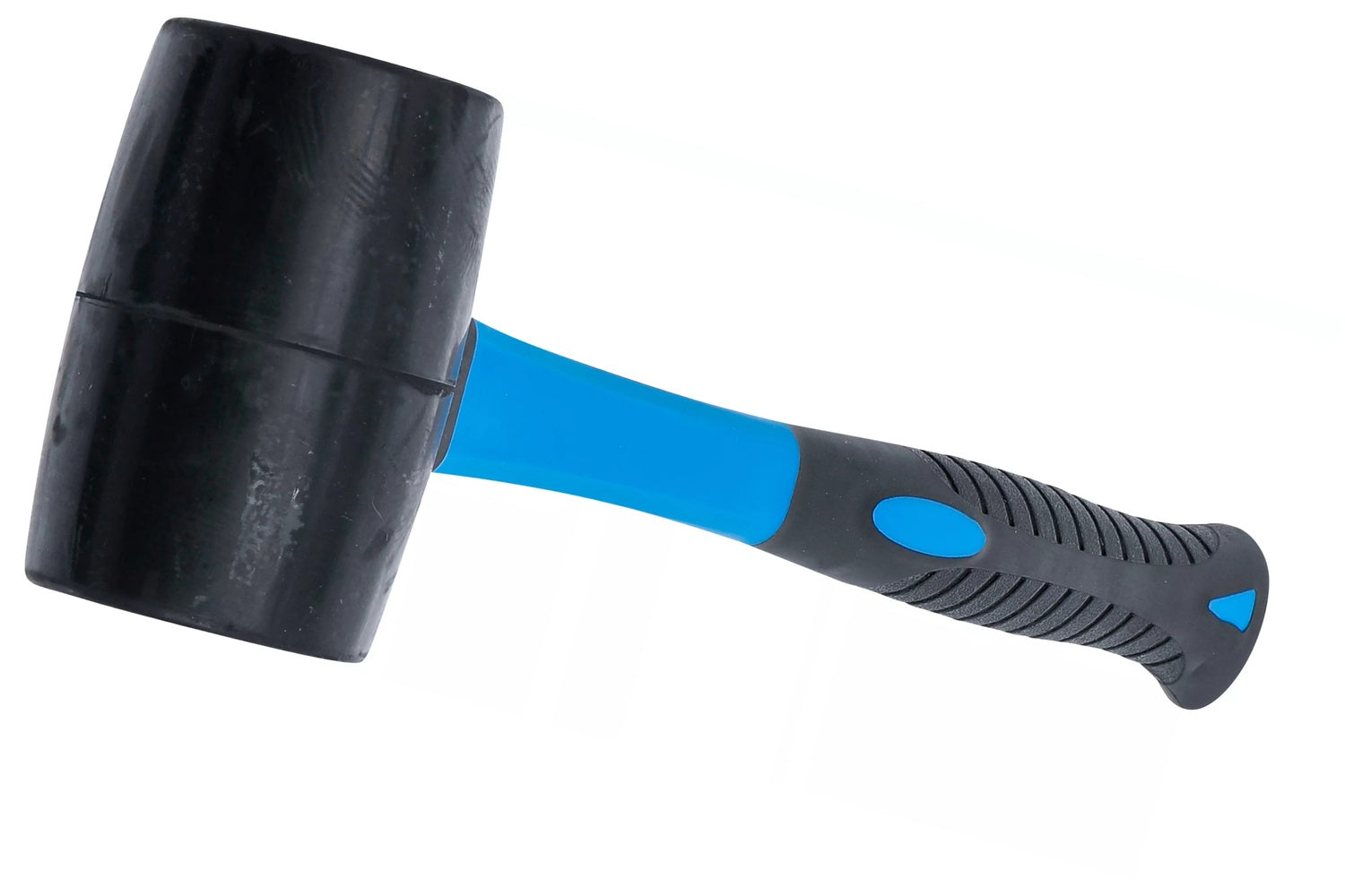 BGS 1961 Gummihammer Fiberglasstiel schwarzer Kopf Ø60mm Kopfgewicht 500g