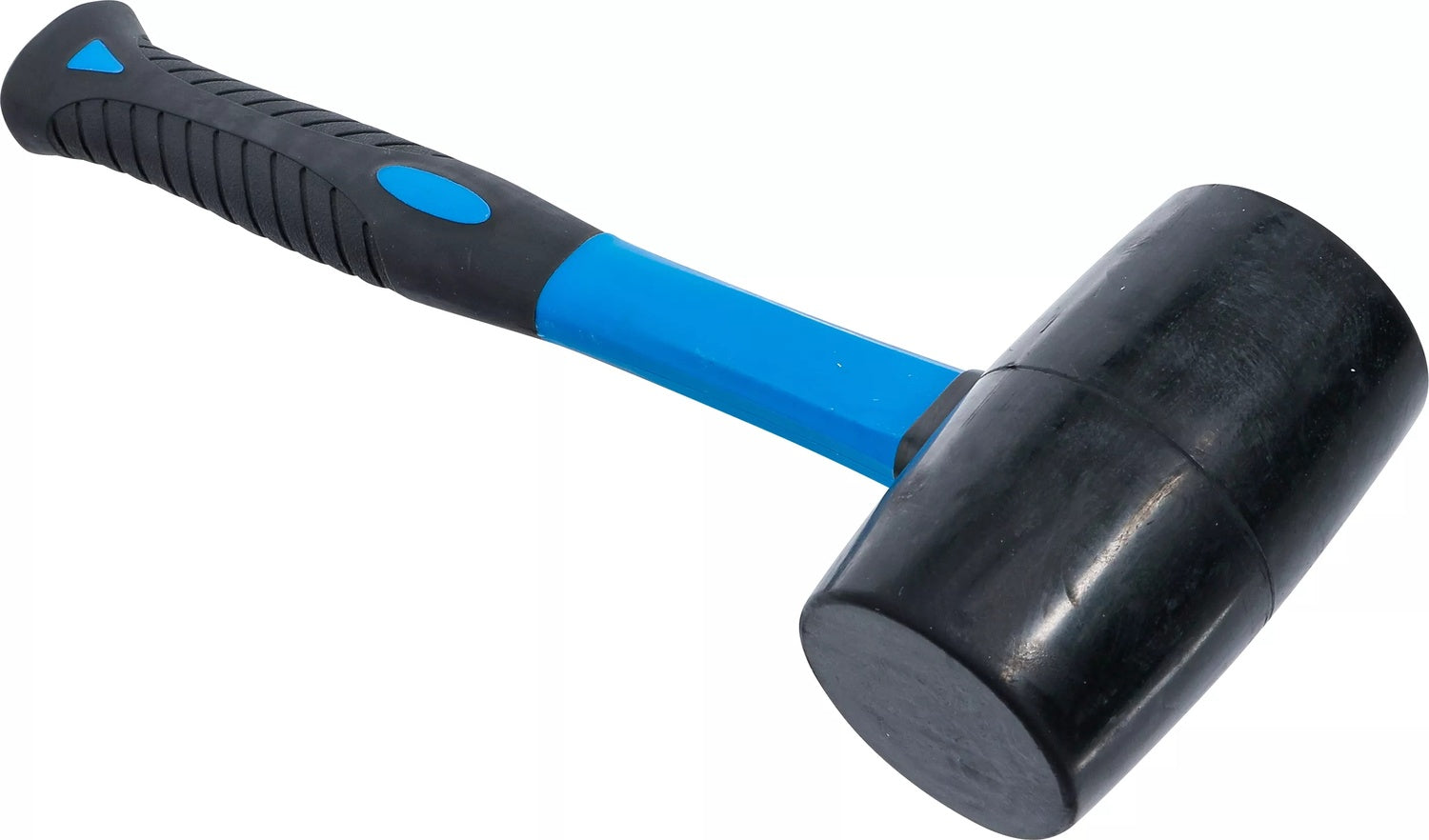 BGS 1962 Gummihammer Fiberglasstiel schwarzer Kopf Ø70mm Kopfgewicht 750g