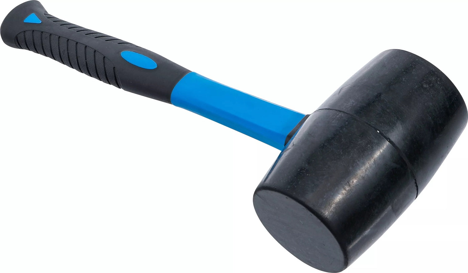 BGS 1963 Gummihammer Fiberglasstiel schwarzer Kopf Ø69mm Kopfgewicht 900g