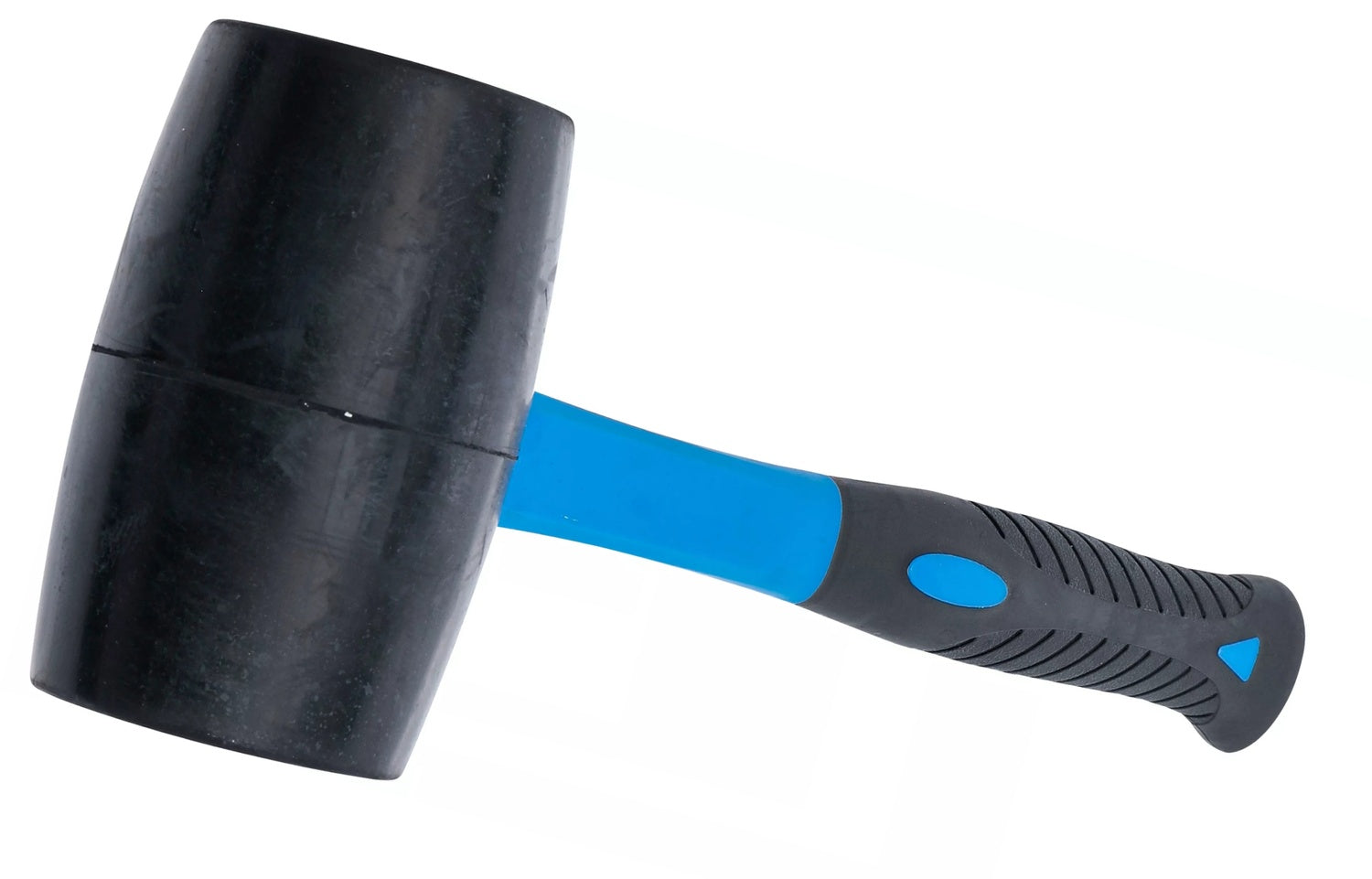 BGS 1963 Gummihammer Fiberglasstiel schwarzer Kopf Ø69mm Kopfgewicht 900g