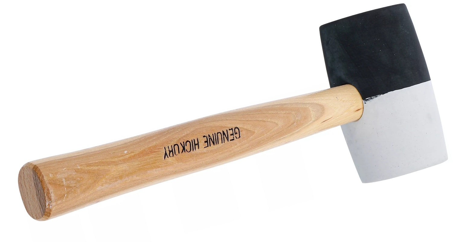 BGS 1969 Gummihammer mit Hickory-Stiel Kopf schwarz-weiß Ø 63mm 840g