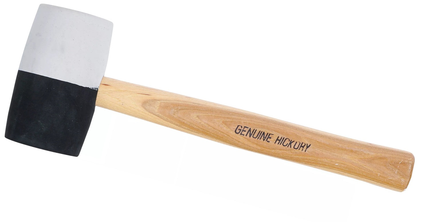 BGS 1969 Gummihammer mit Hickory-Stiel Kopf schwarz-weiß Ø 63mm 840g