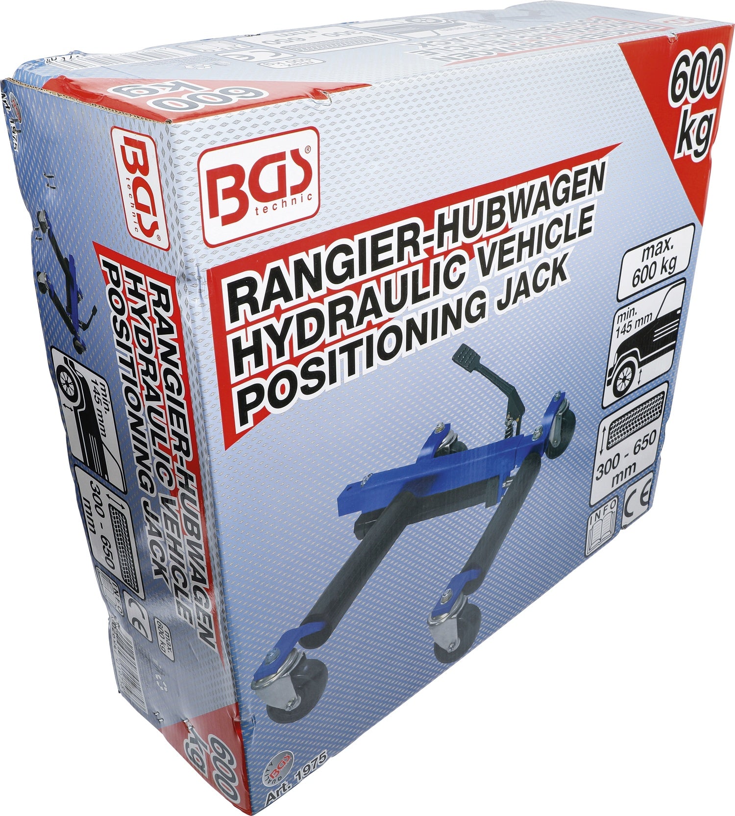 BGS 1975 Rangier Hubwagen 600kg Unterfahrhöhe 150mm