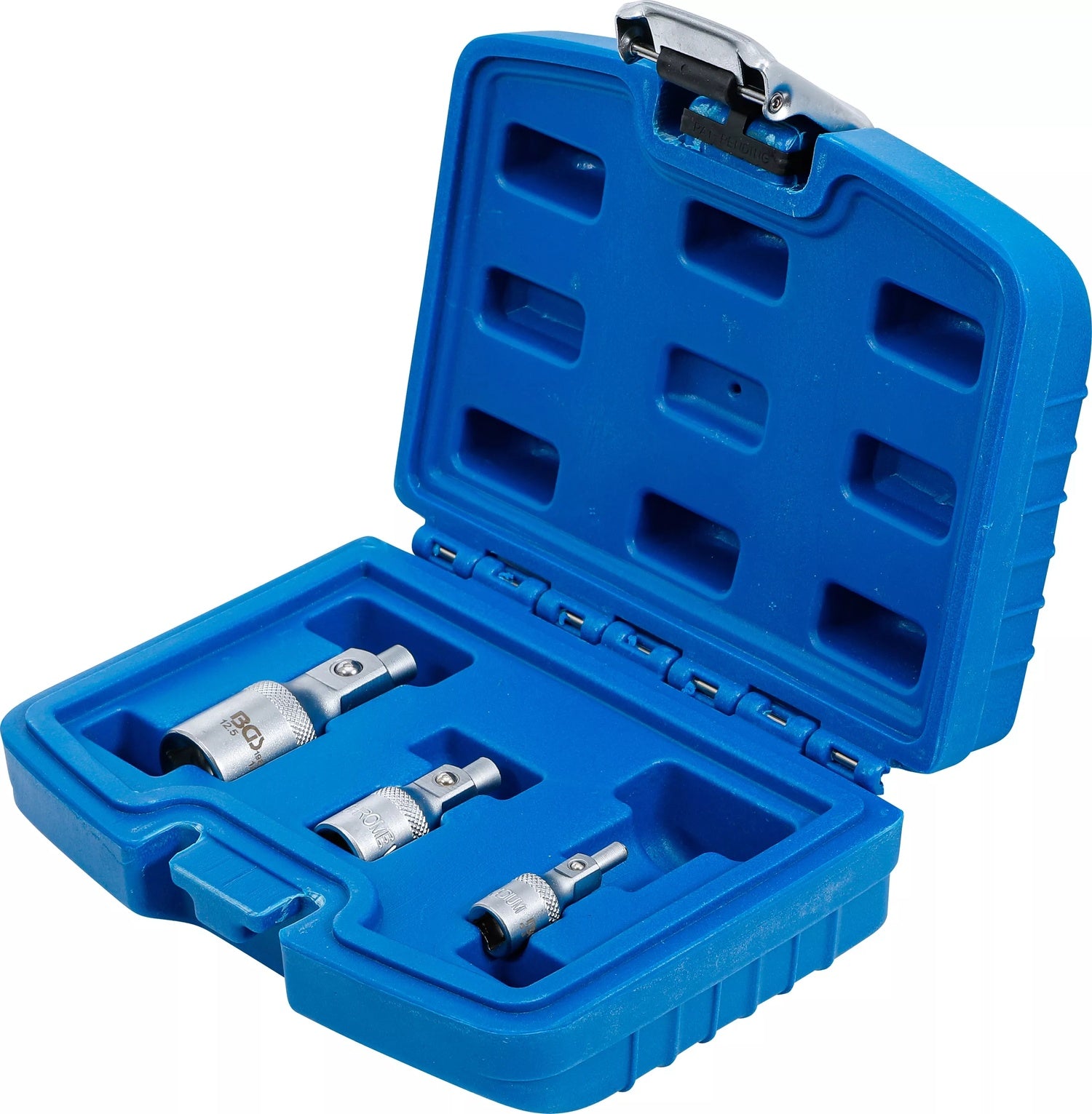 BGS 198 Satz Verlängerungen mit Magnethalter 6,3mm (1/4") + 10mm (3/8") + 12,5 mm (1/2") 3 teilig